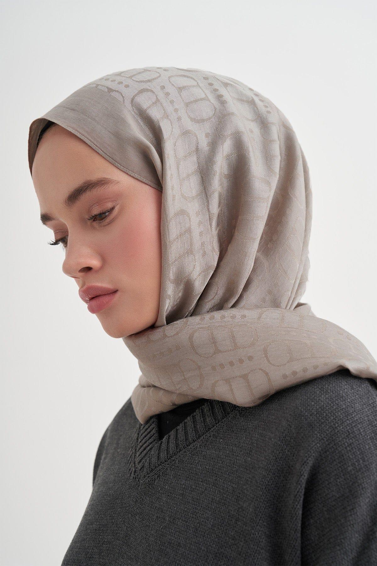 luxe-pattern-liora-cotton-scarf-ash-grey-5105 - Carell Hijab