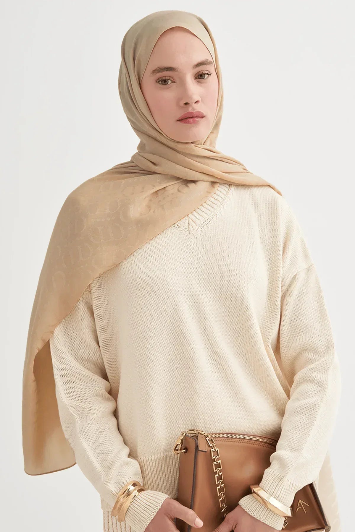 luxe-pattern-liora-cotton-scarf-honeycomb-5091 - Carell Hijab