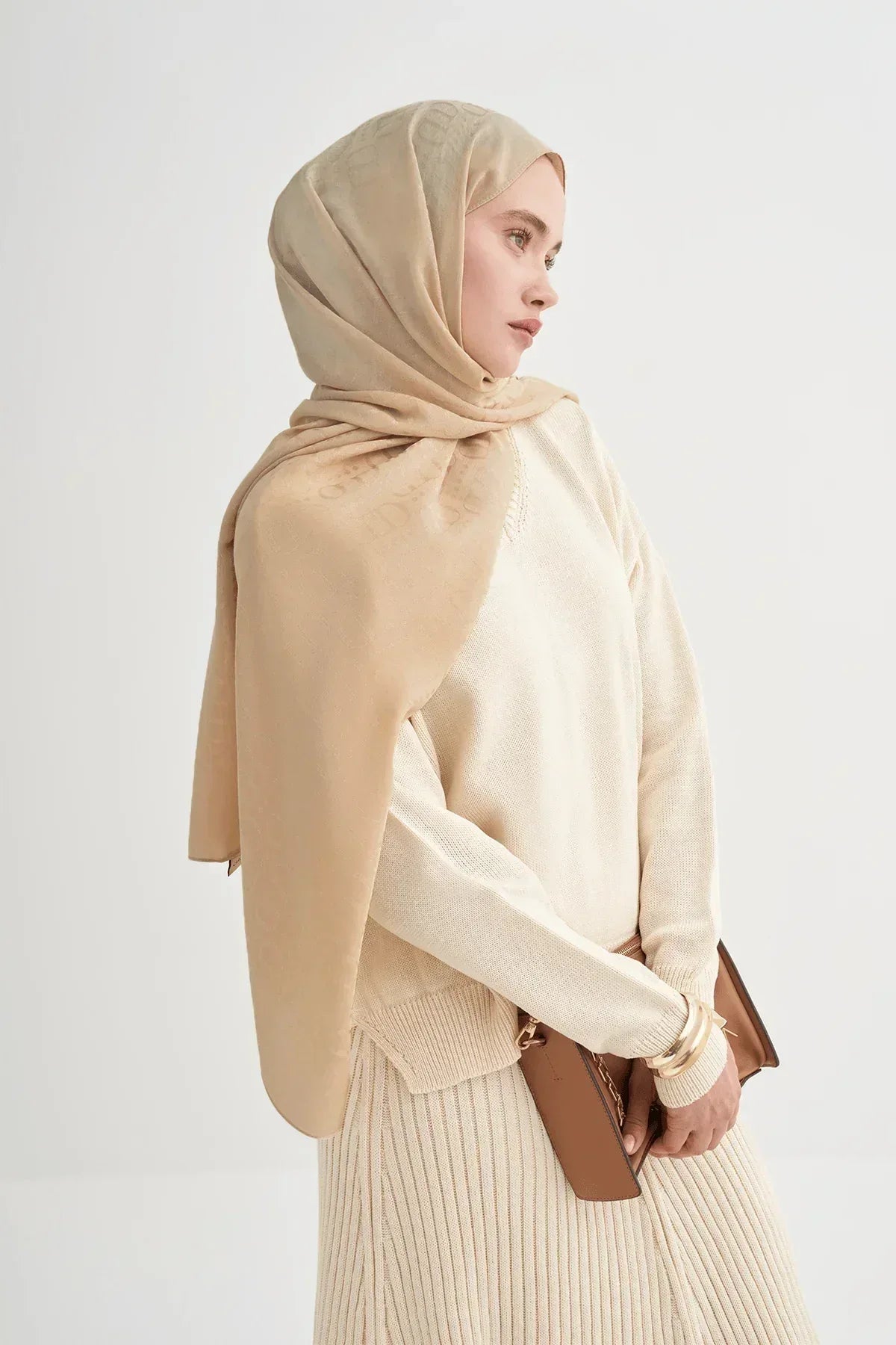 luxe-pattern-liora-cotton-scarf-honeycomb-5093 - Carell Hijab