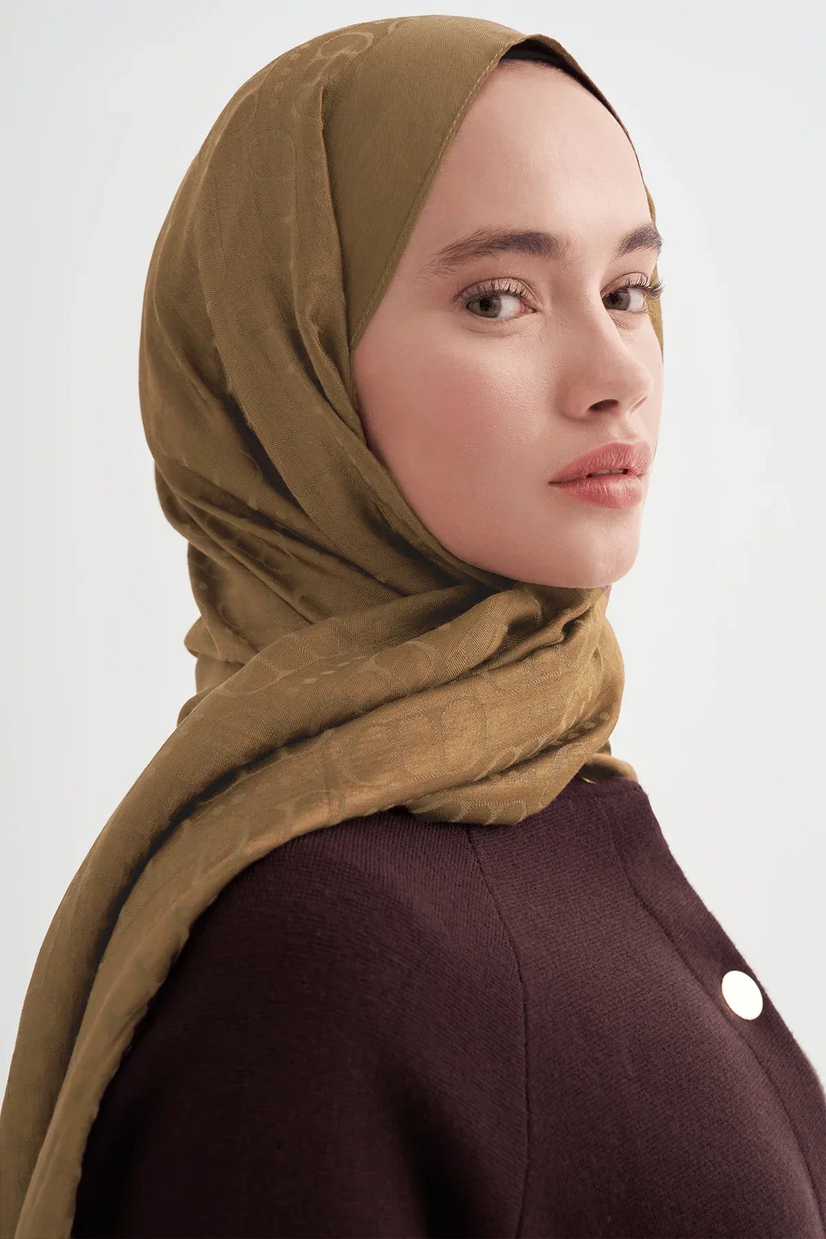 luxe-pattern-liora-cotton-scarf-mustard-5515 - Carell Hijab