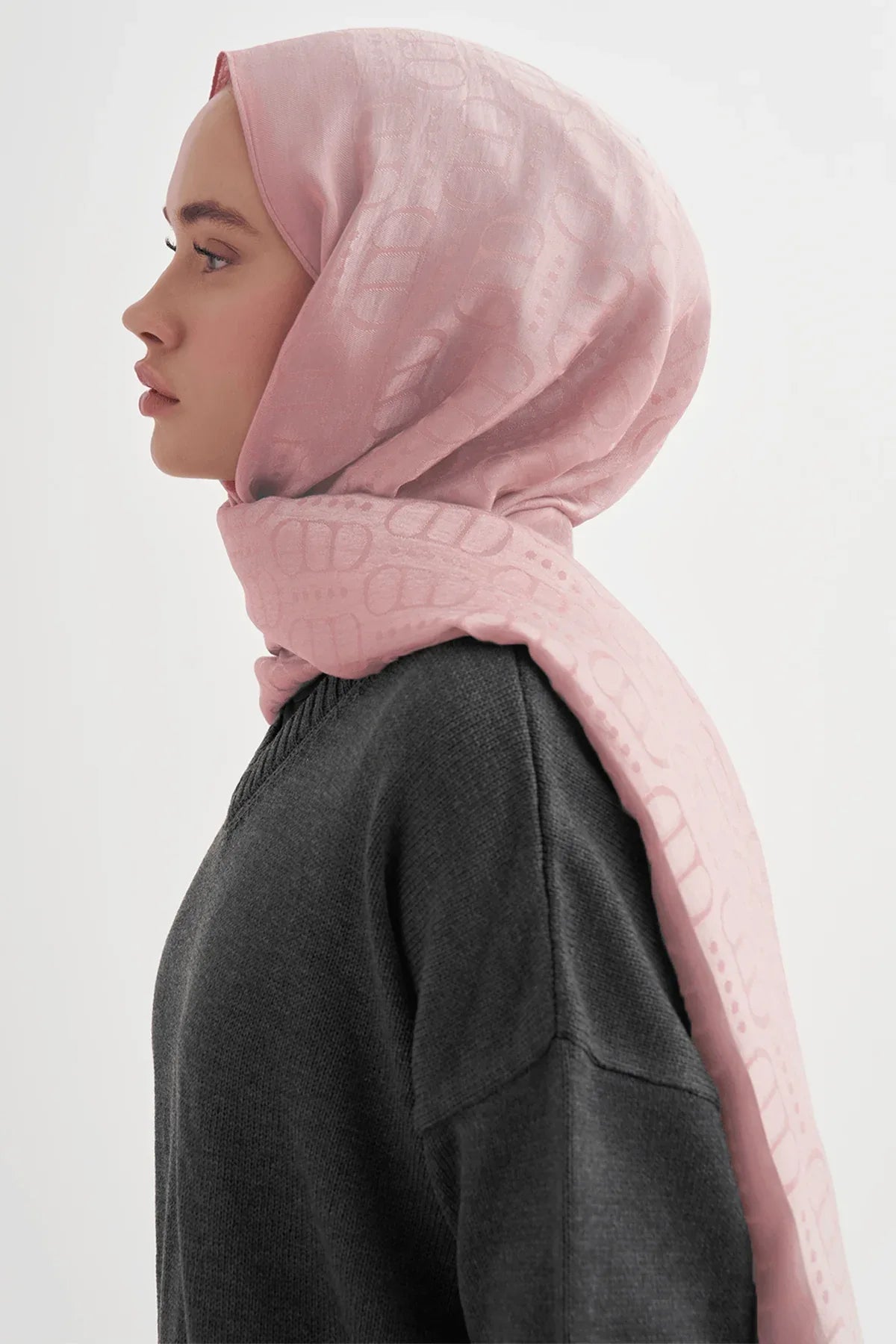 luxe-pattern-liora-cotton-scarf-pink-5512 - Carell Hijab