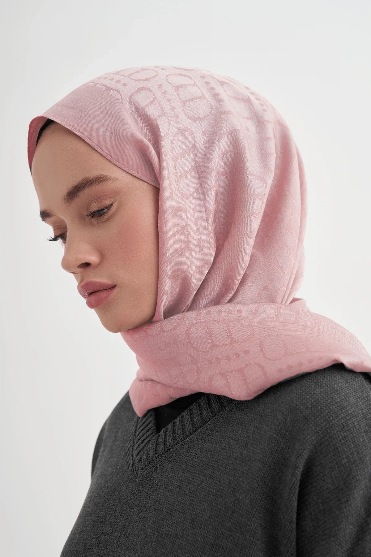 luxe-pattern-liora-cotton-scarf-pink-5513 - Carell Hijab