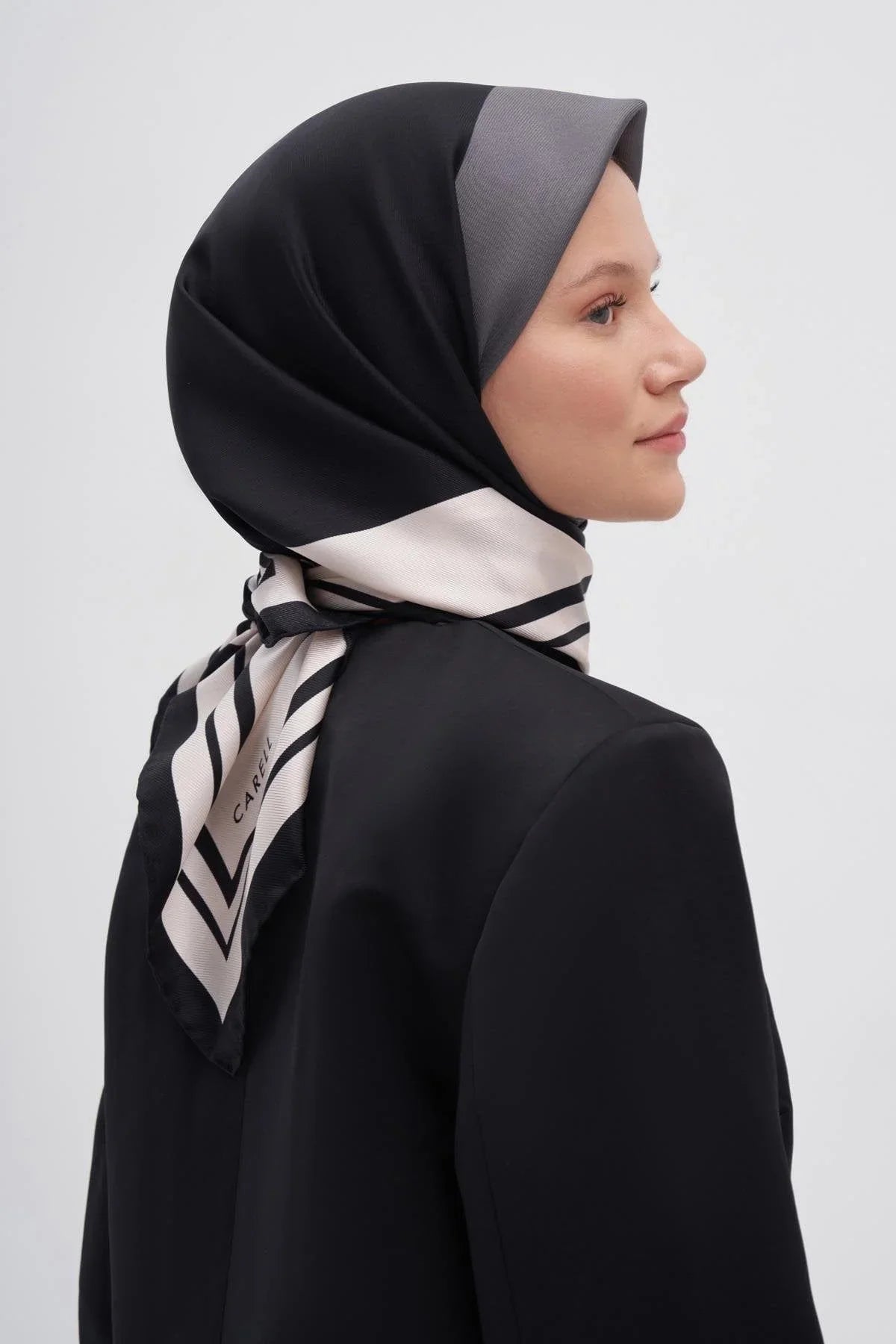 Manesa Black Mulbary Square Scarf