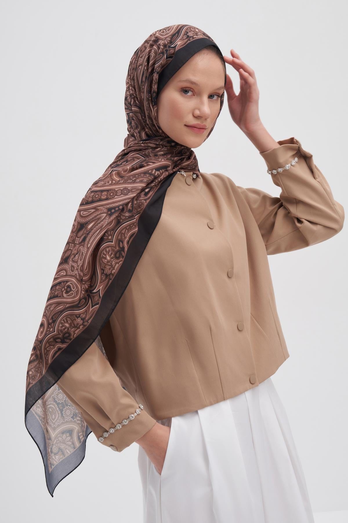 Marbella Nilla Cotton Scarf Mink
