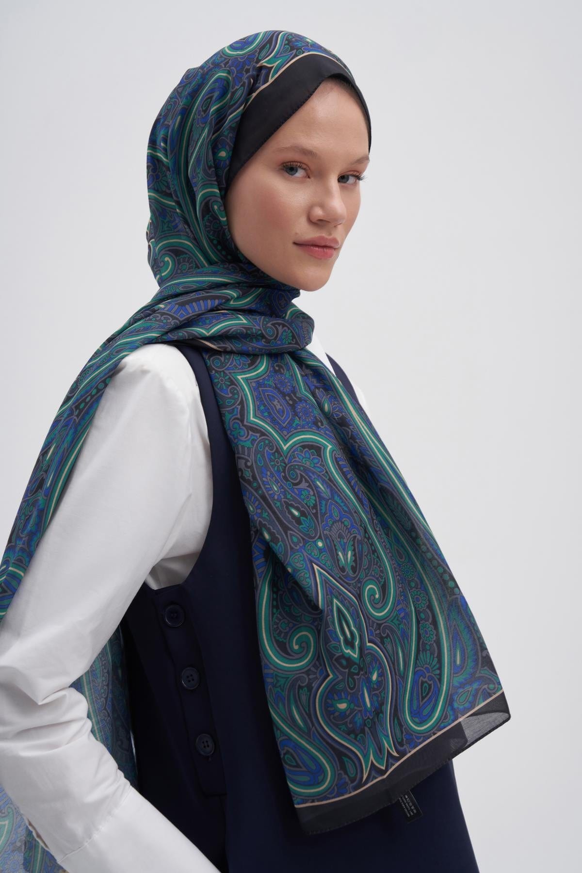 Marbella Nilla Cotton Scarf Ocean