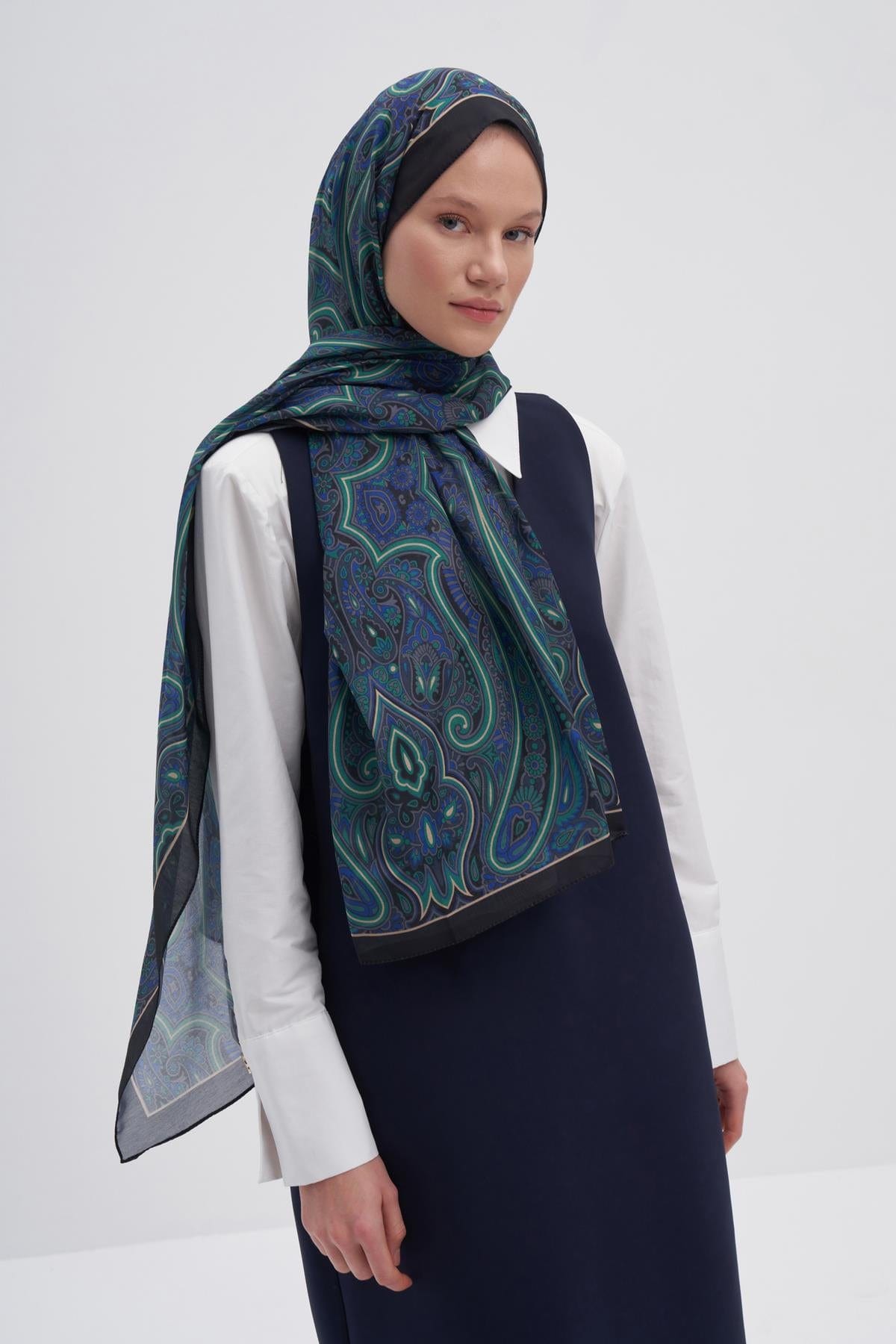 Marbella Nilla Cotton Scarf Ocean