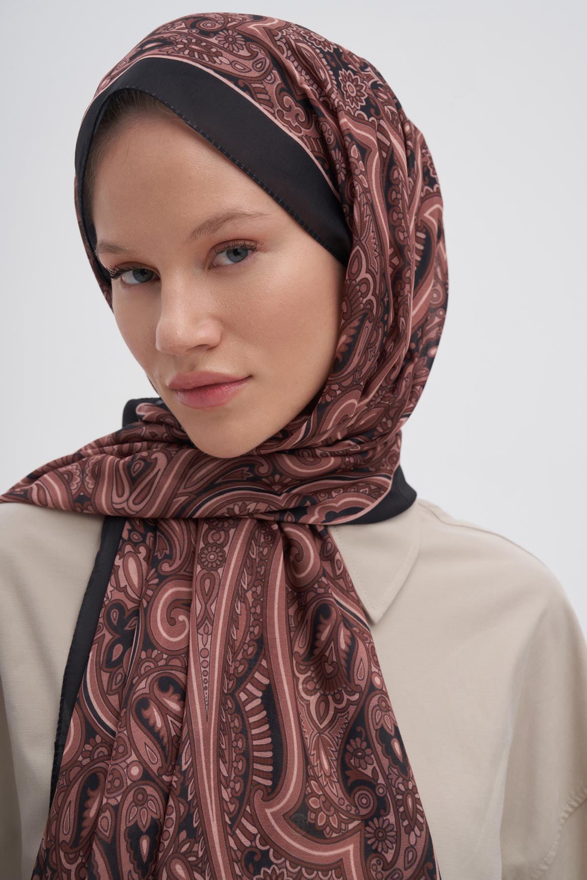 Marbella Nilla Cotton Scarf Soft Brown