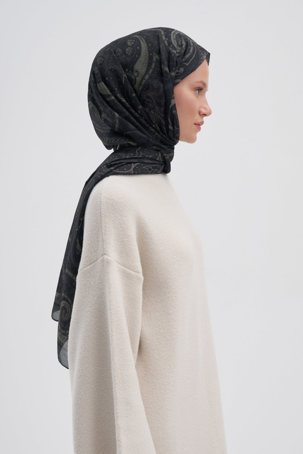 Marni Nilla Cotton Scarf Army Green