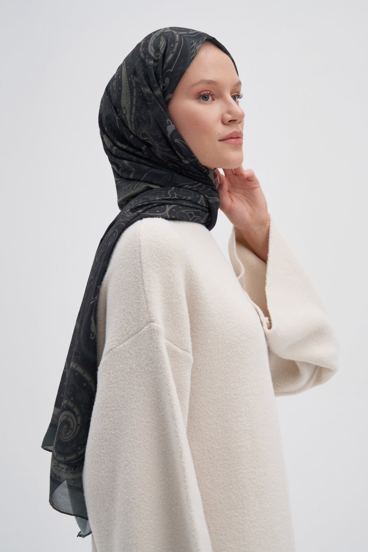 Marni Nilla Cotton Scarf Army Green