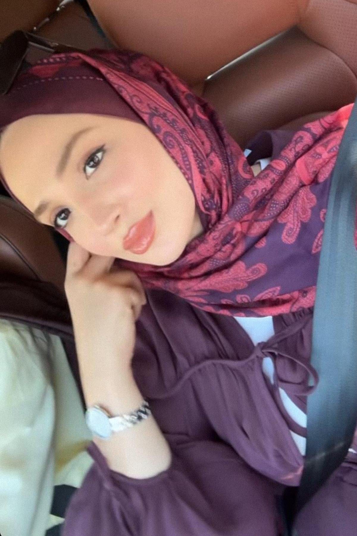Marni Nilla Cotton Scarf Burgundy