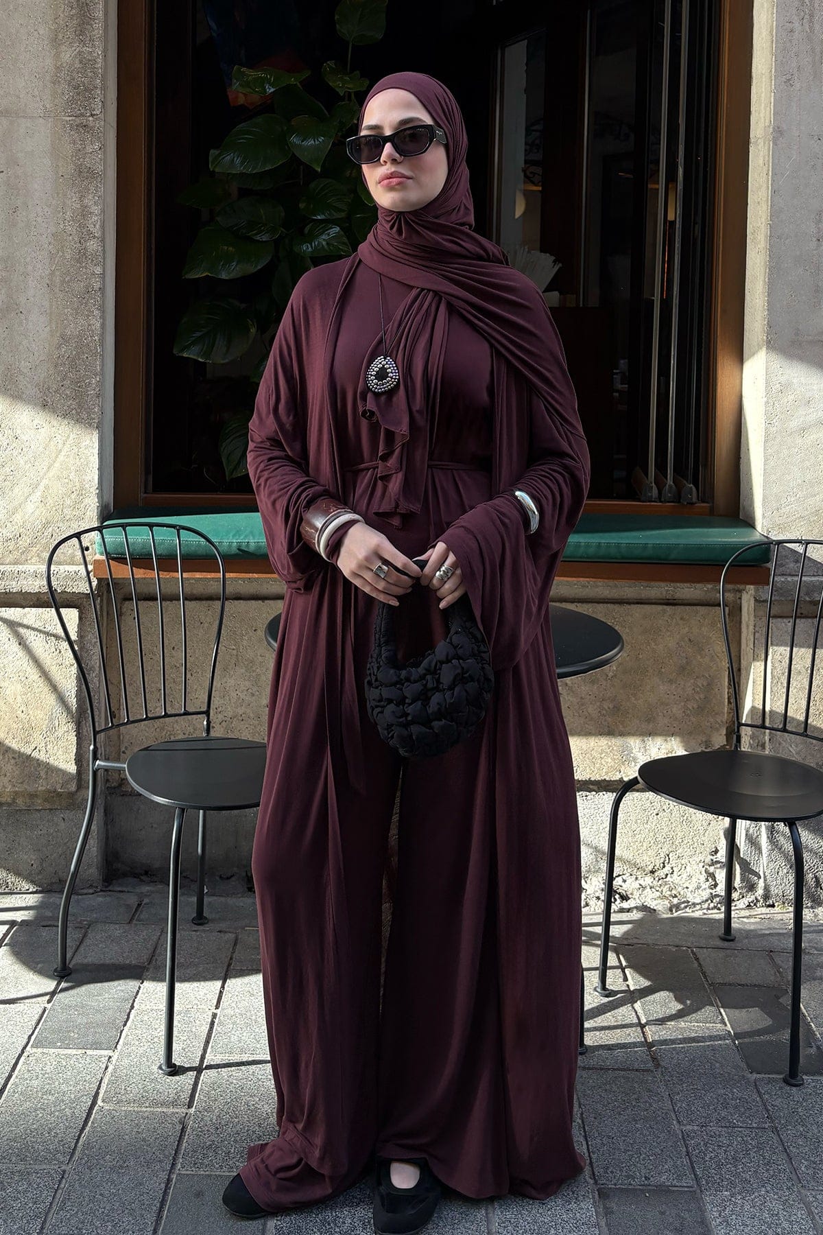 Micro Modal Abaya Damson