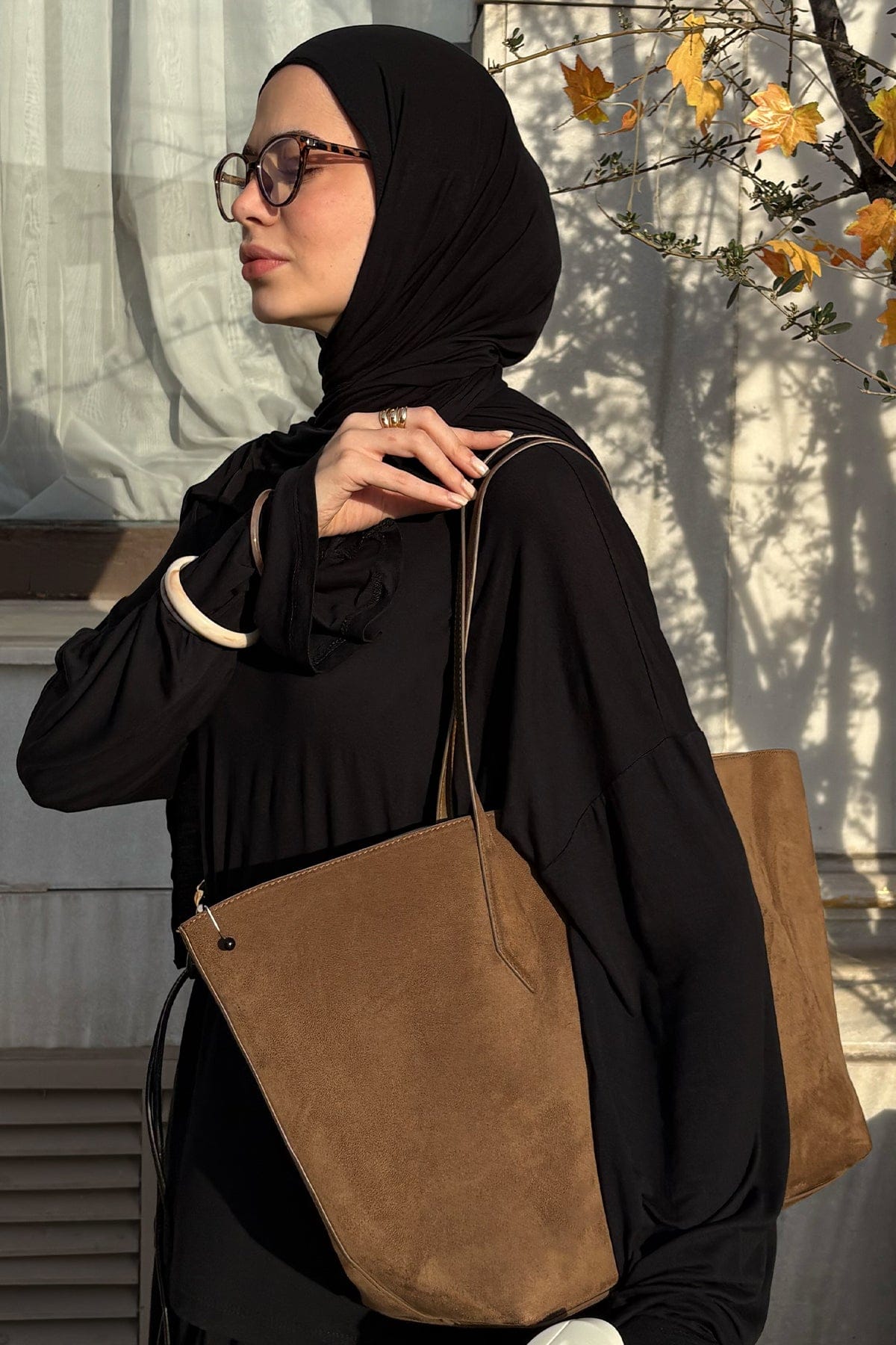 Micro Modal Scarf Black