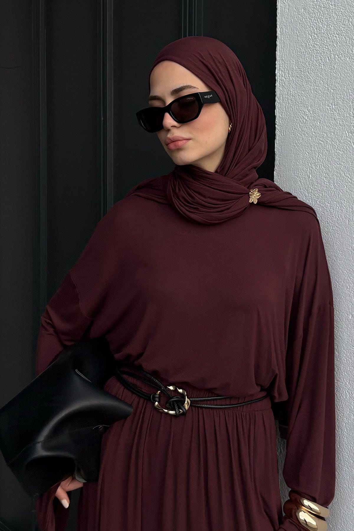 Micro Modal Scarf Damson