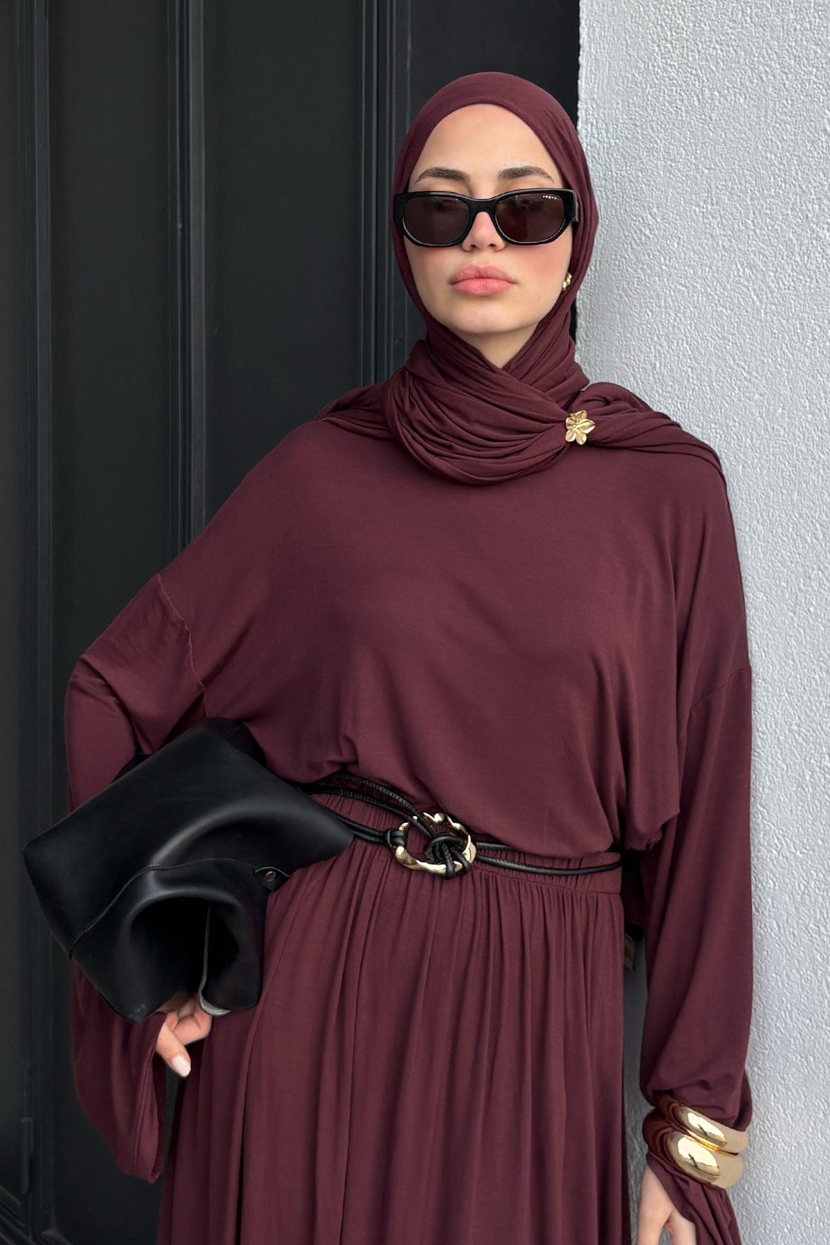 Micro Modal Scarf Damson