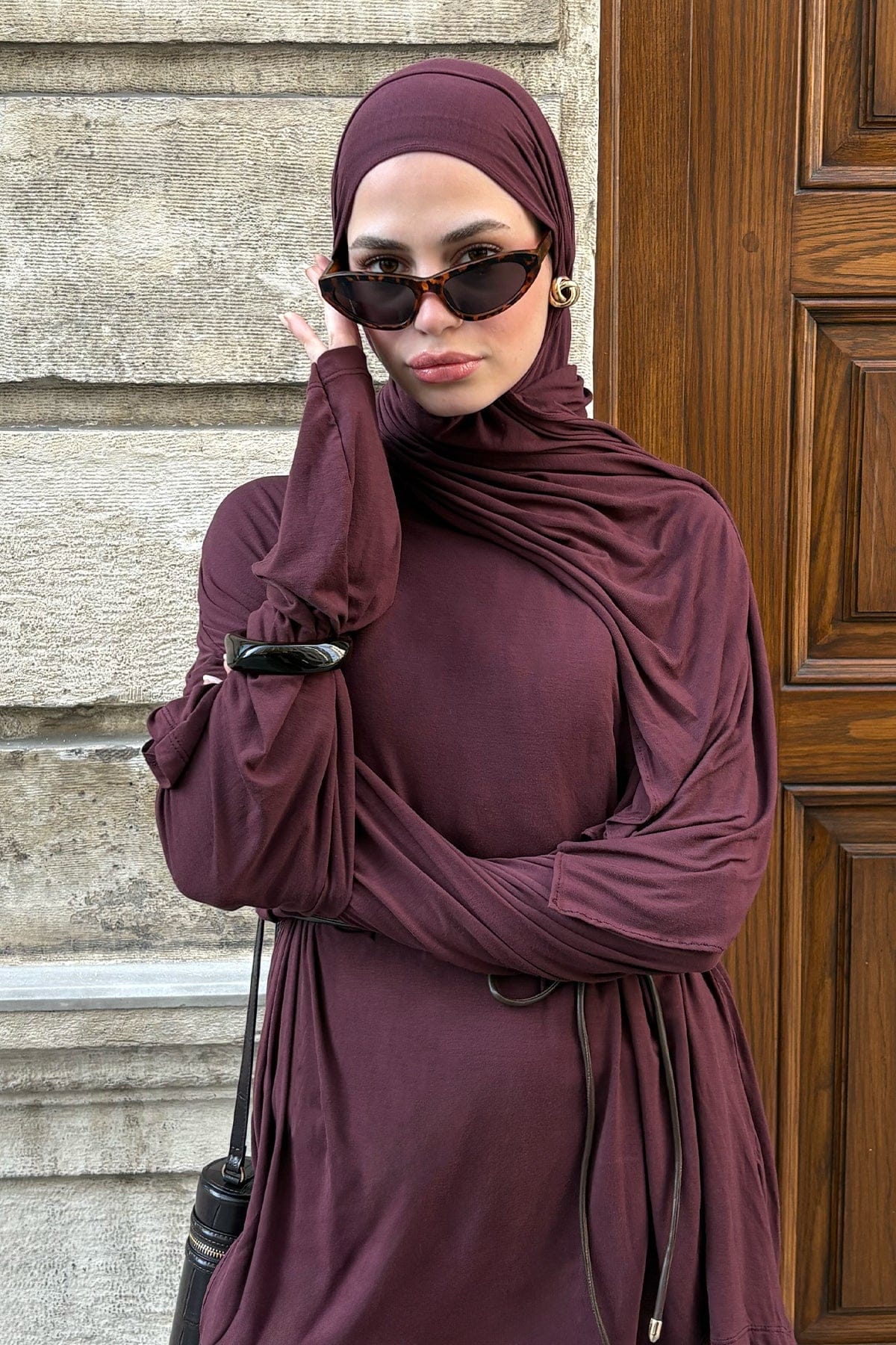 Micro Modal Scarf Damson