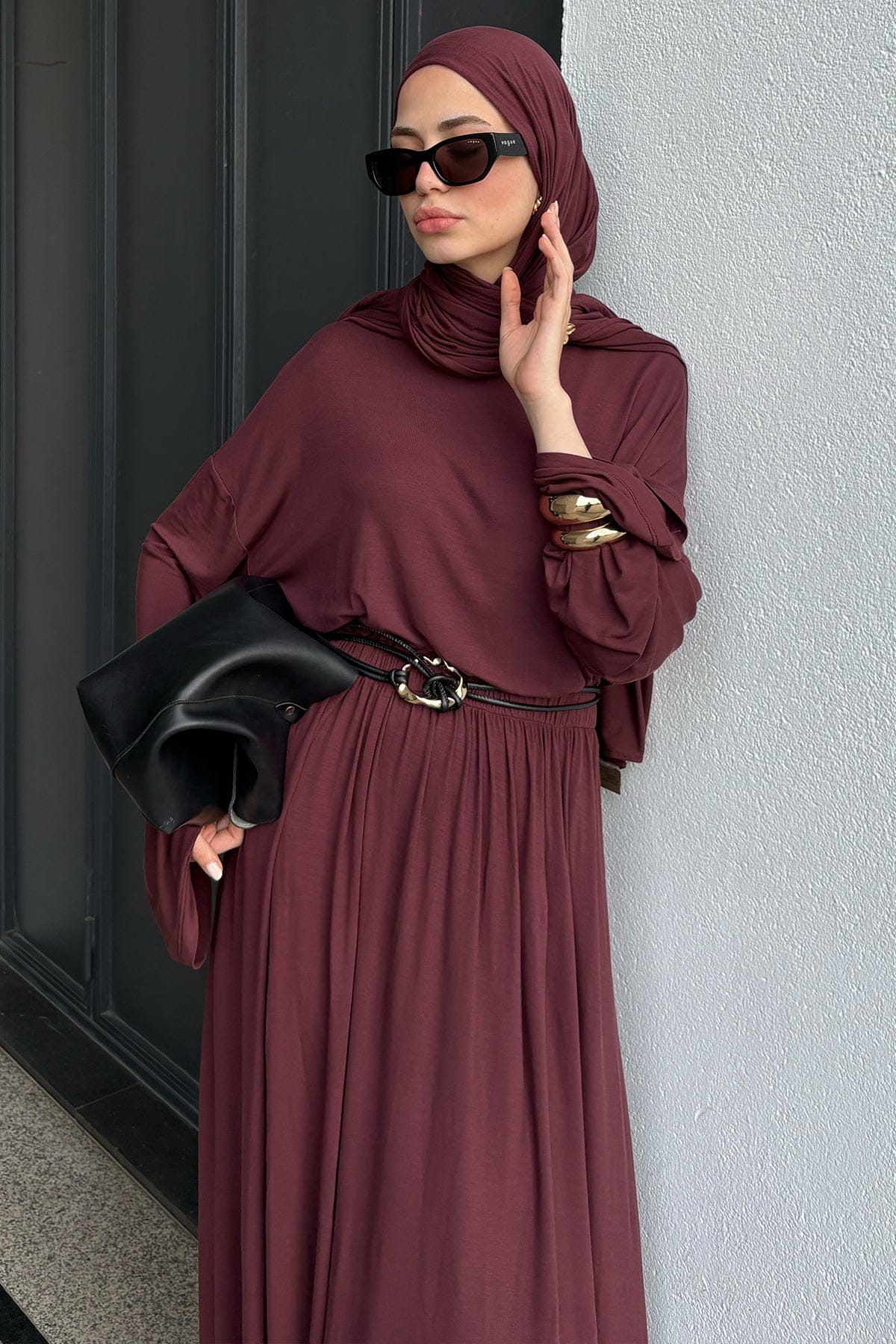 Micro Modal Skirt Damson