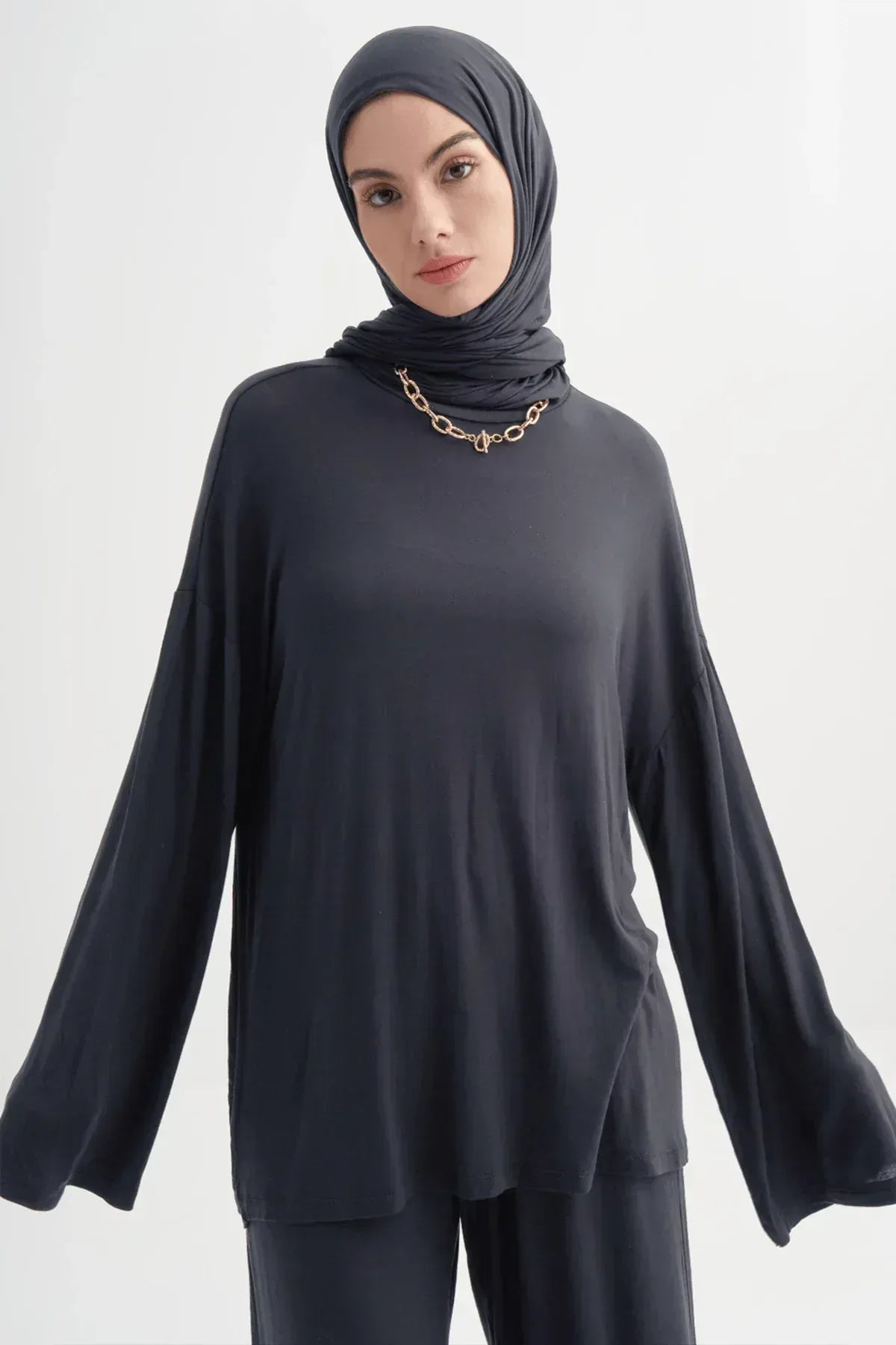 micro-modal-tunic-anthracite-4765 - Carell Hijab