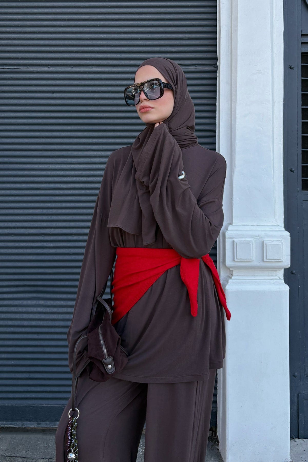 Micro Modal Tunic Brown