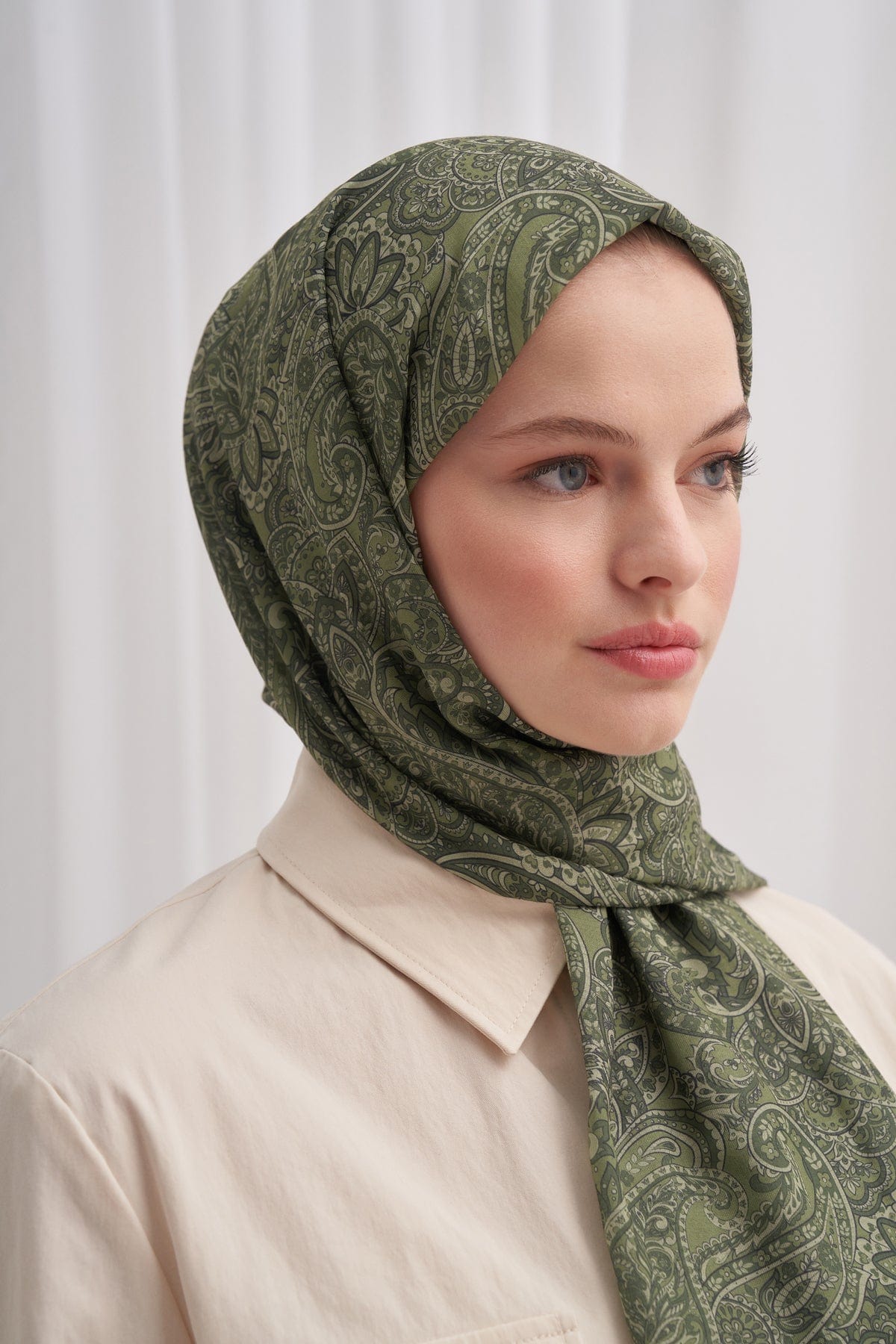 Mirage Nilla Cotton Scarf Green