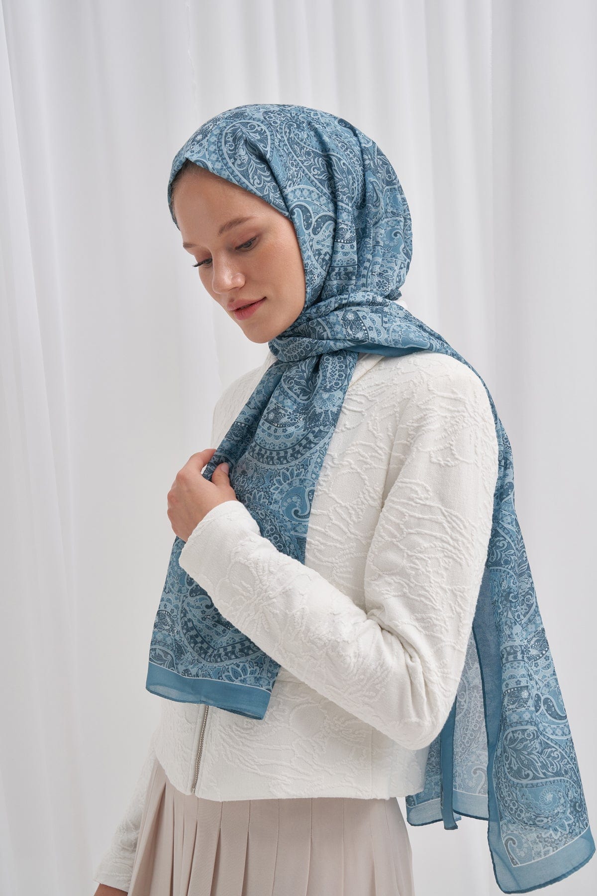 Mirage Nilla Cotton Scarf Nile Green