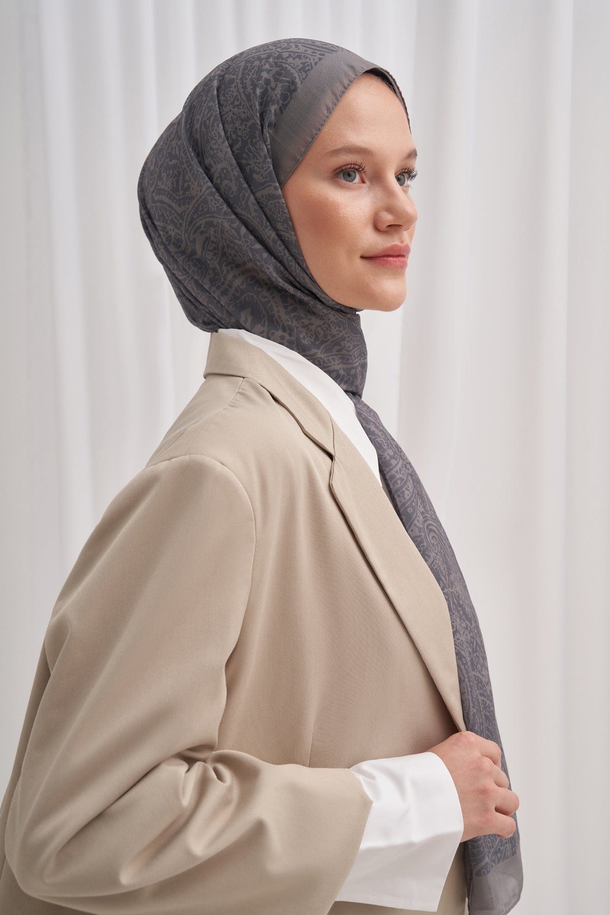 Mist Nilla Cotton Scarf Soft Green