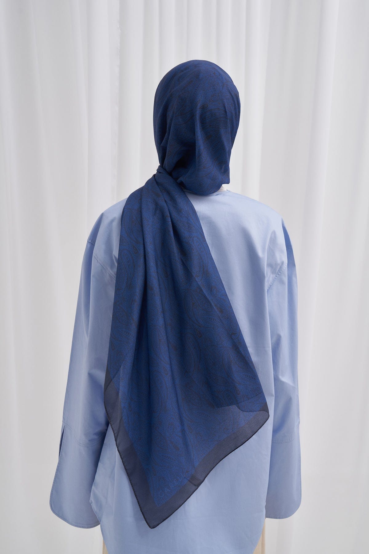 Mistral Nilla Cotton Scarf Deep Blue