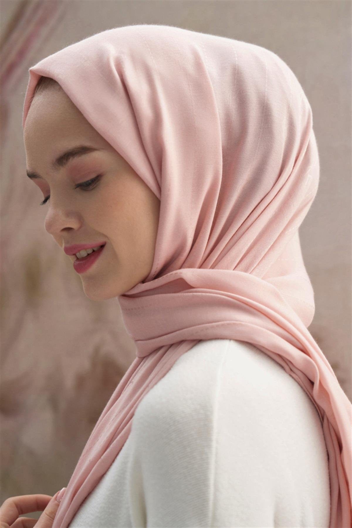Monogram Jacquard Italian Silk Scarf Powder Pink