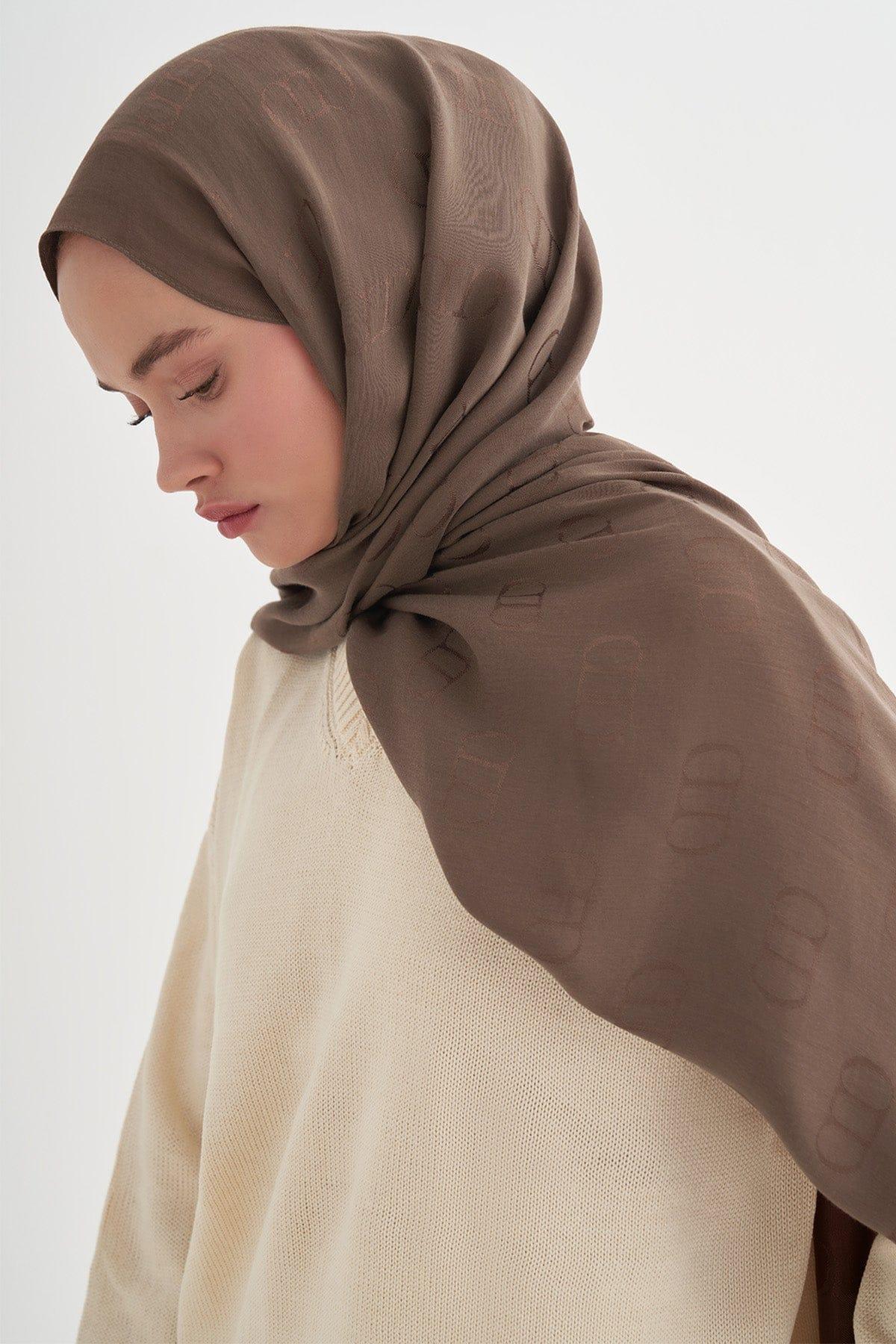 monogram-pattern-liora-cotton-scarf-mink-5455 - Carell Hijab