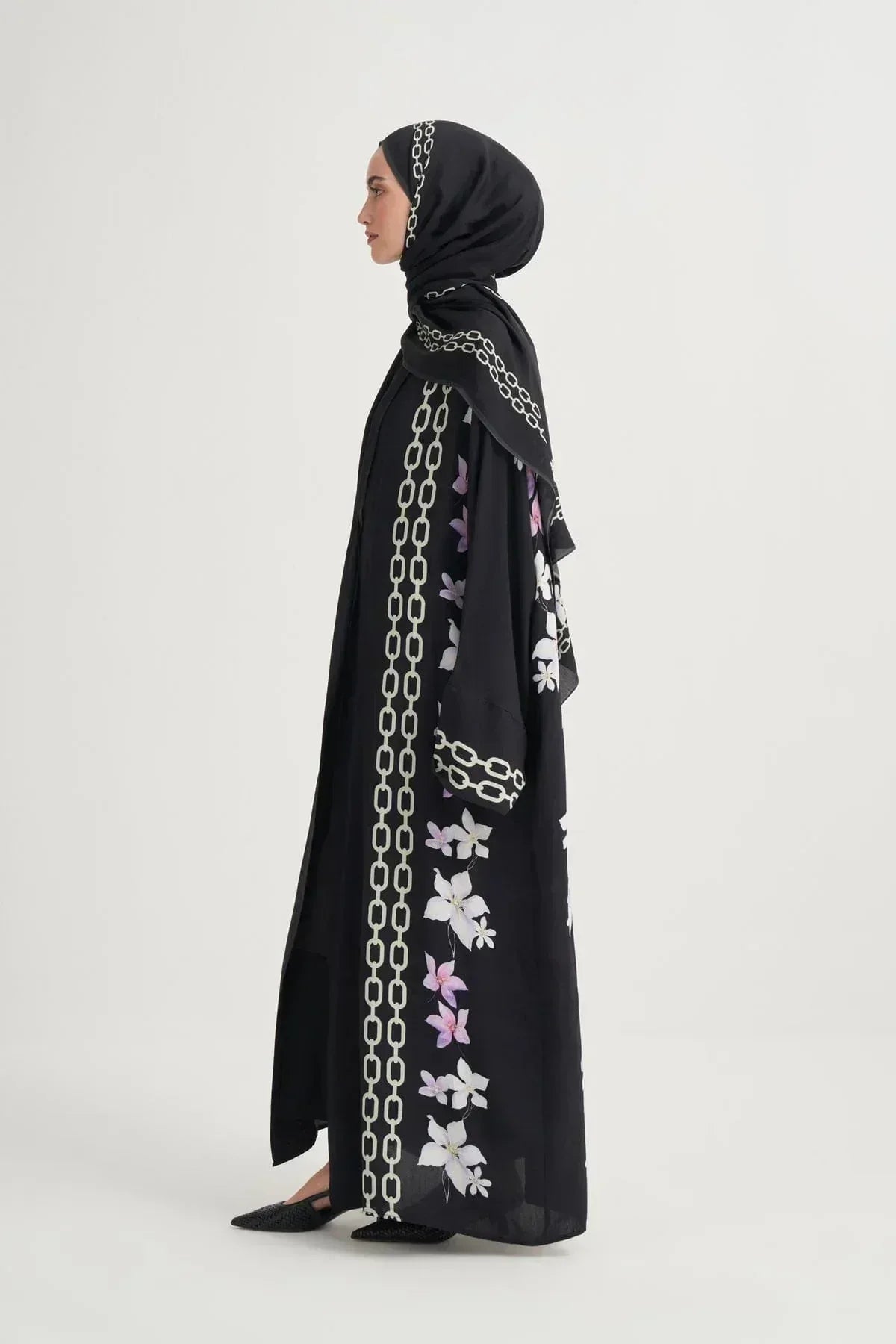 nora-premium-viscose-abaya-black-4457 - Carell Hijab