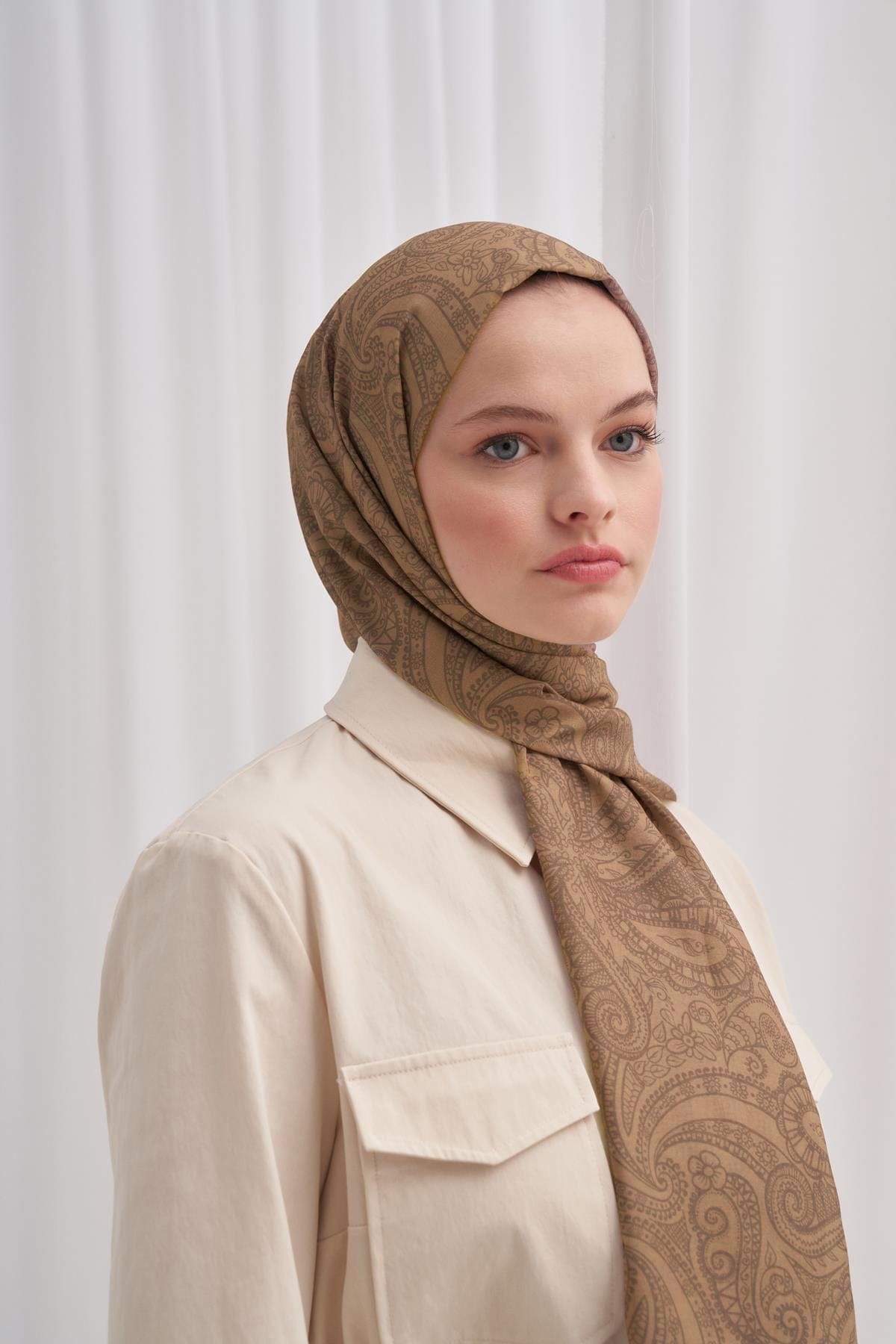 Ocean Nilla Cotton Scarf Mink