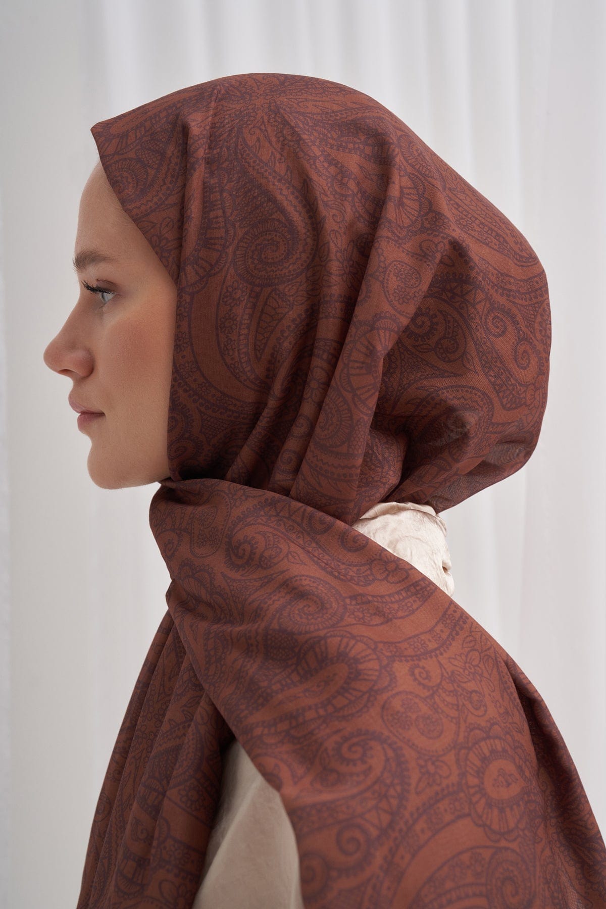 Ocean Nilla Cotton Scarf Taupe