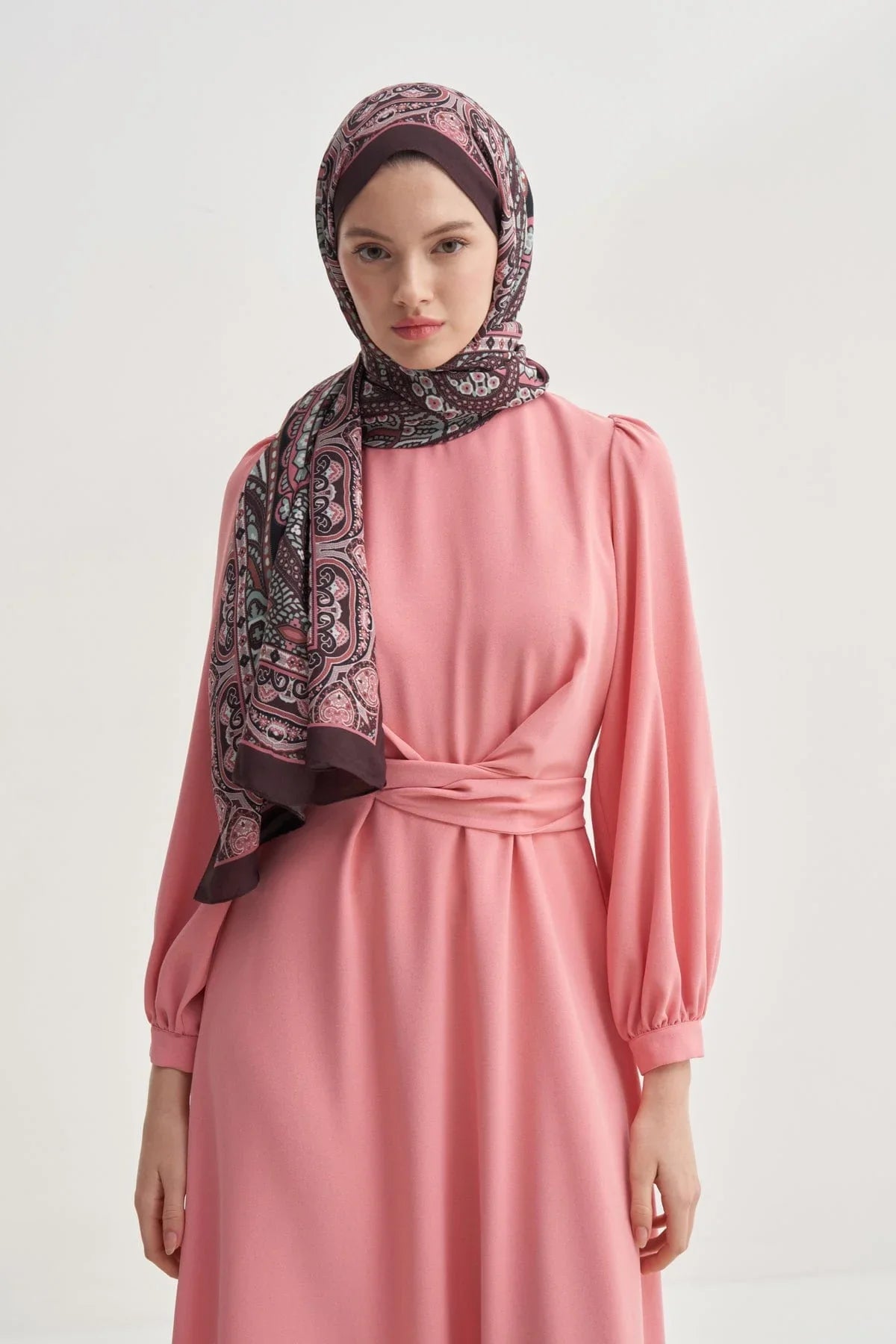 Olea Nilla Cotton Scarf Burgundy