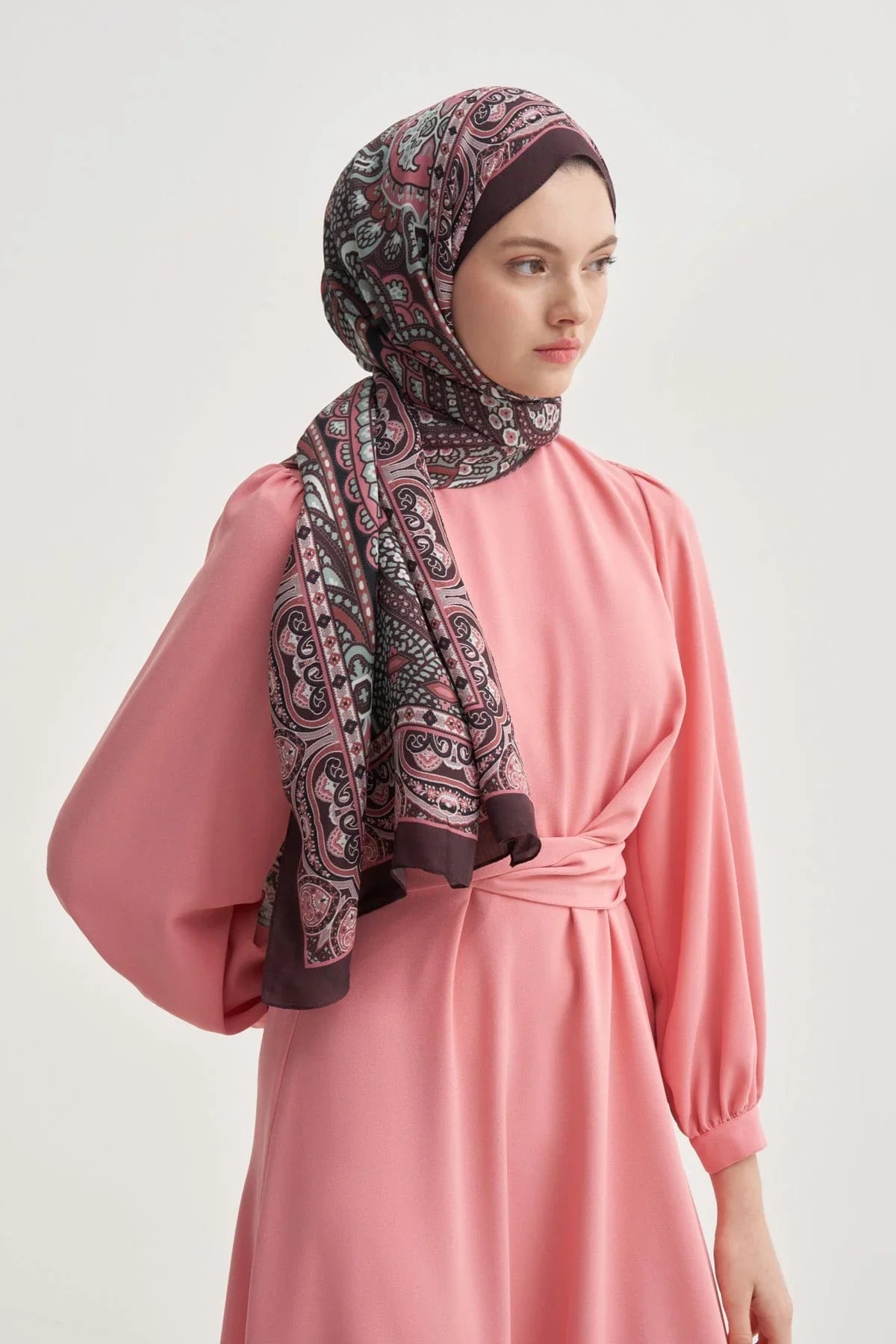 Olea Nilla Cotton Scarf Burgundy