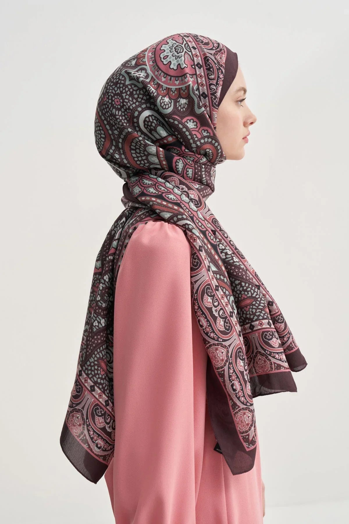 Olea Nilla Cotton Scarf Burgundy