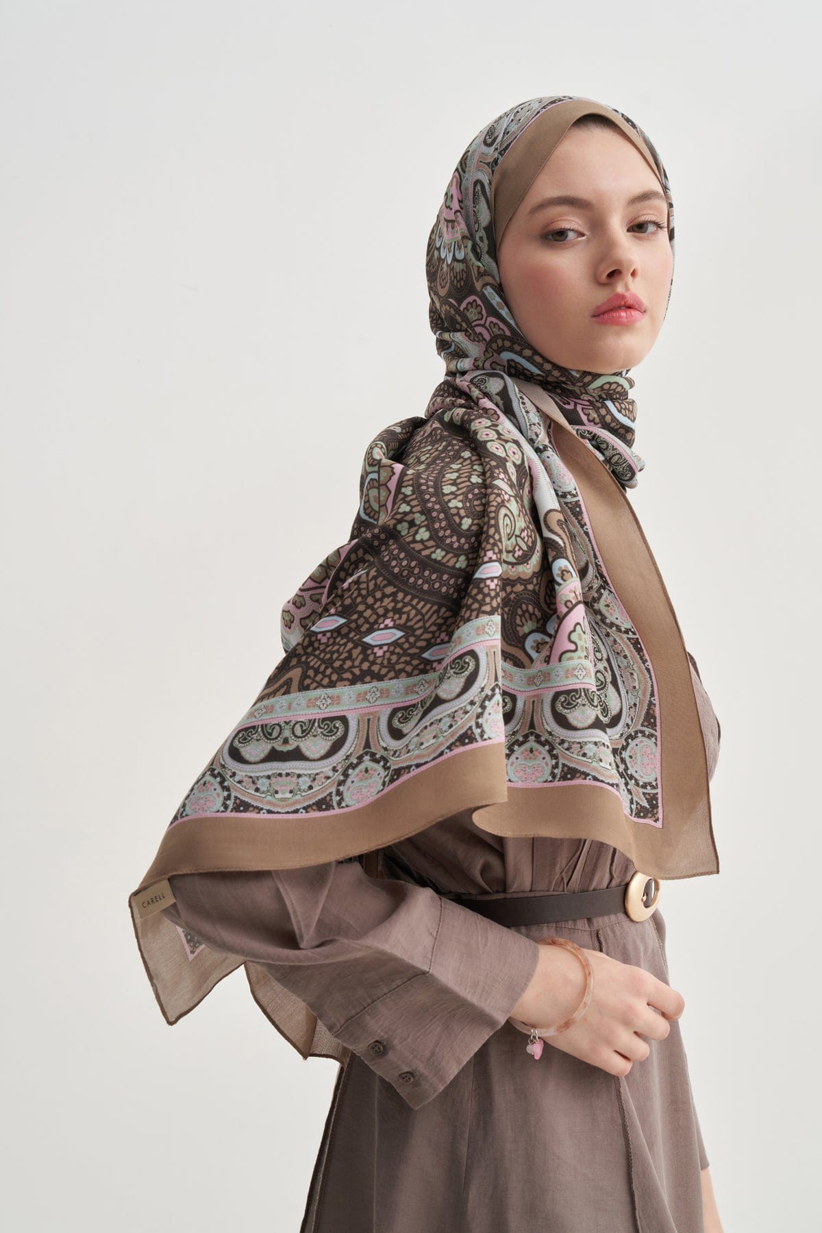 Olea Nilla Cotton Scarf Mink