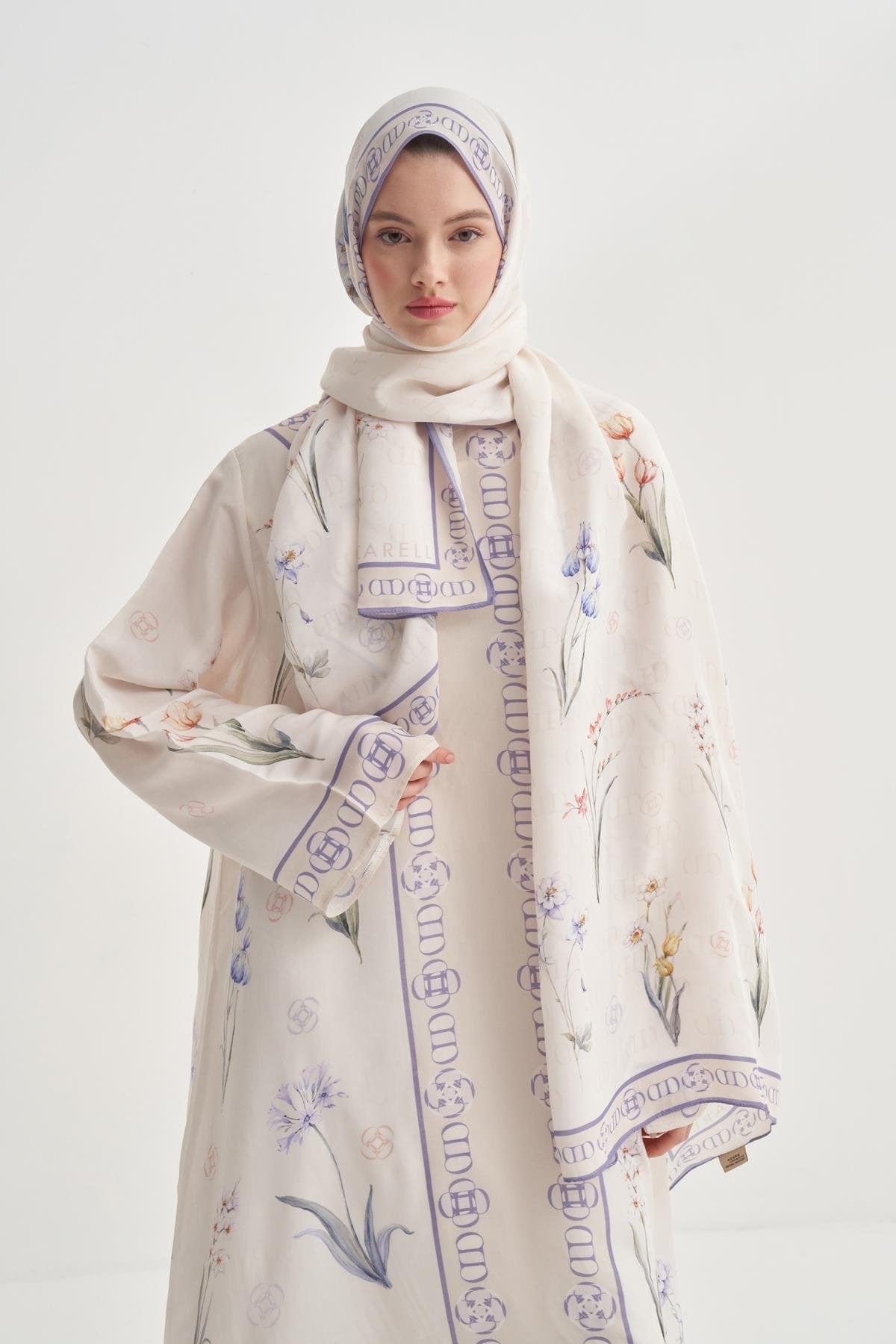 Palmara Viscose Abaya Ecru