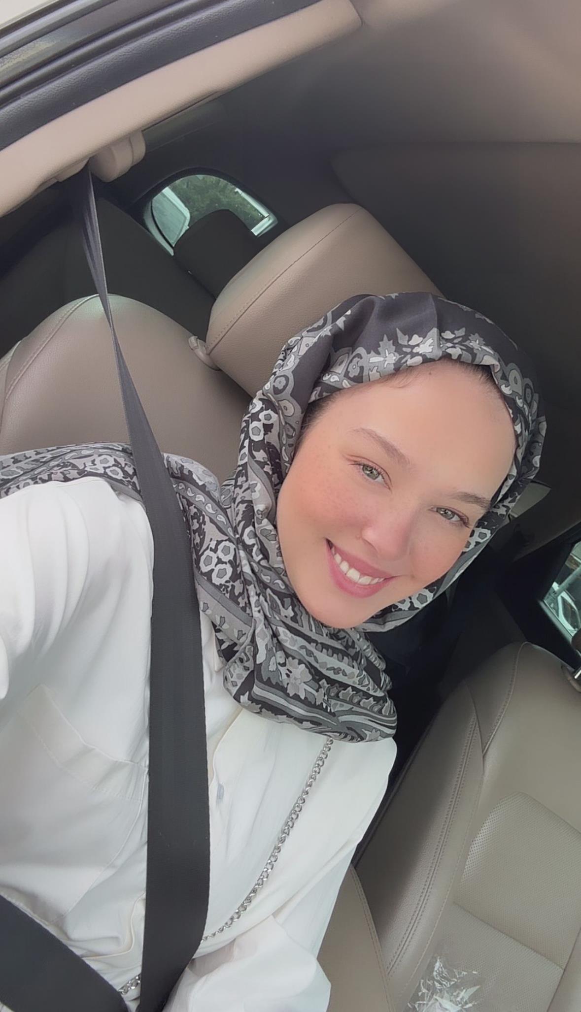 Rana Nisa's Choice Bohemian Comfy Silk Scarf Black