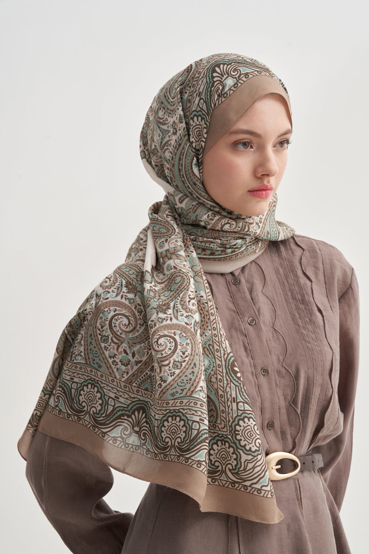 Ravena Nilla Cotton Scarf Cream