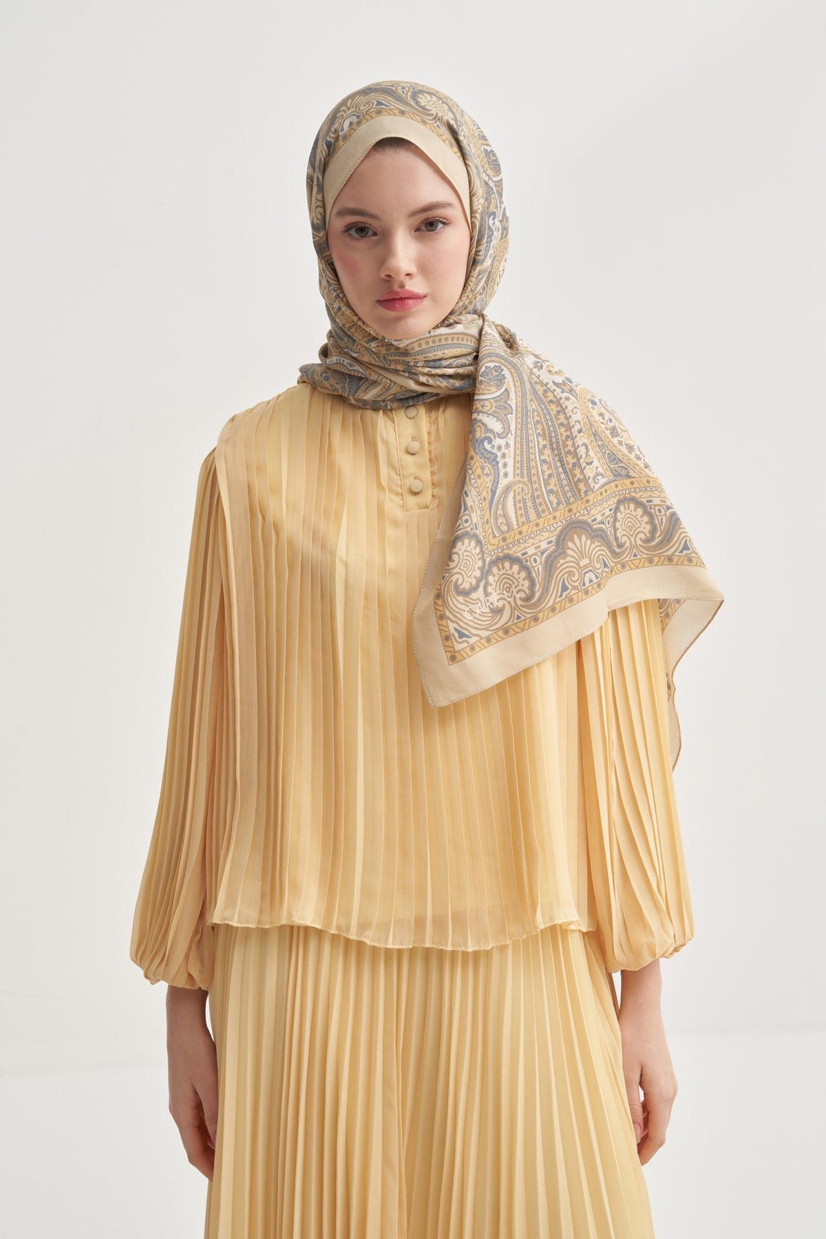 Ravena Nilla Cotton Scarf Lemon