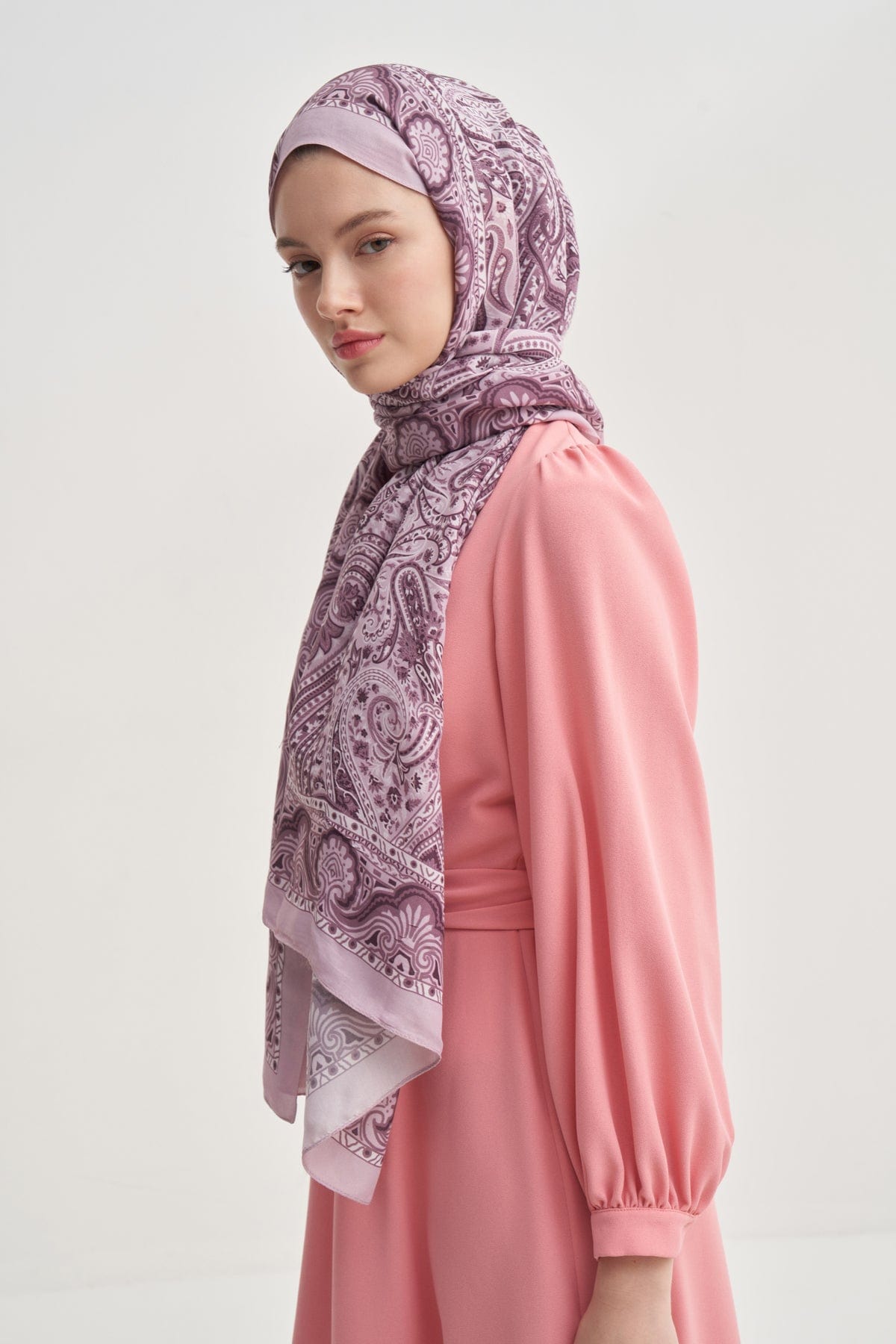 Ravena Nilla Cotton Scarf Purple