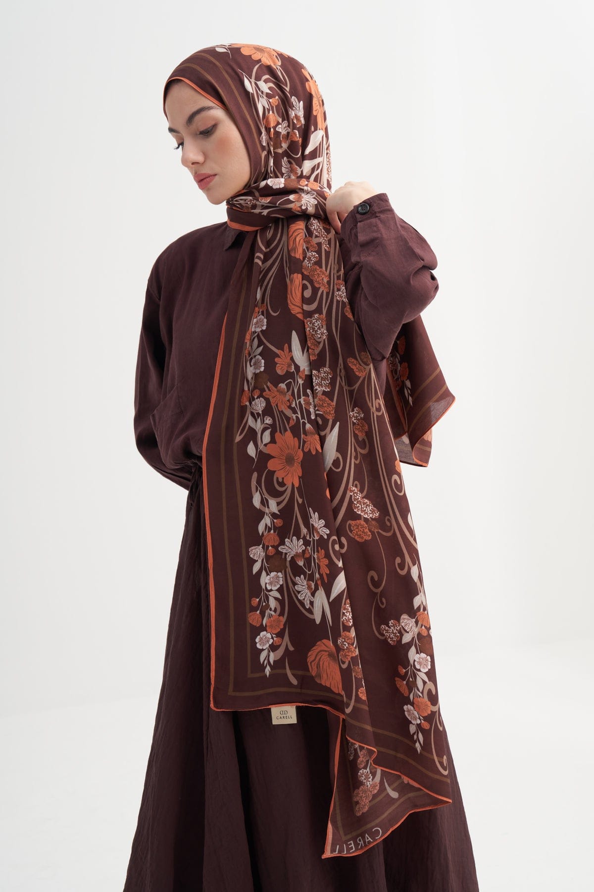 Rose Incira Viscose Scarf Burgundy