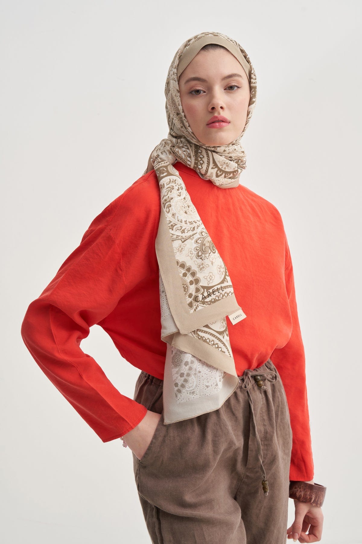 Rosella Nilla Cotton Scarf Cream