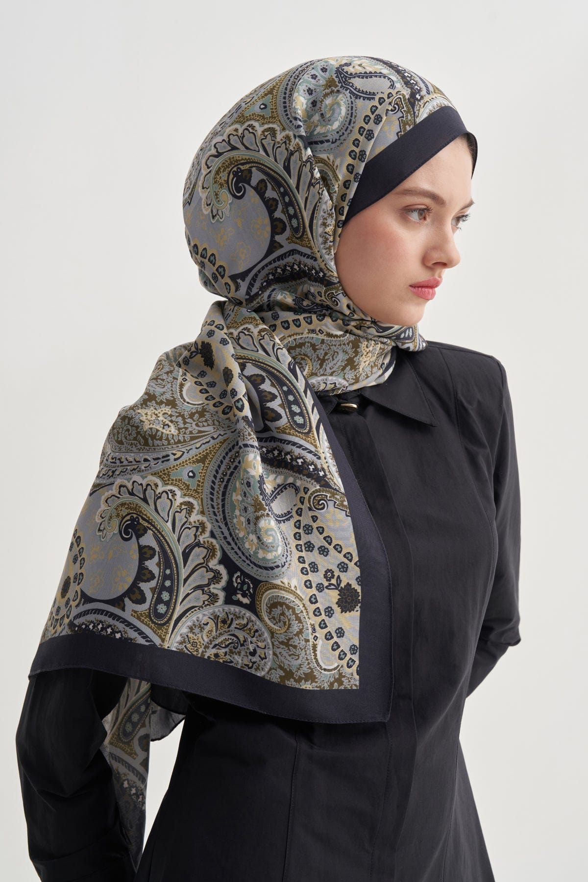 Rosella Nilla Cotton Scarf Deep Blue