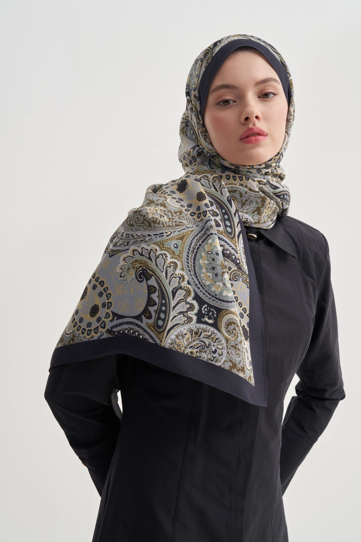 Rosella Nilla Cotton Scarf Deep Blue