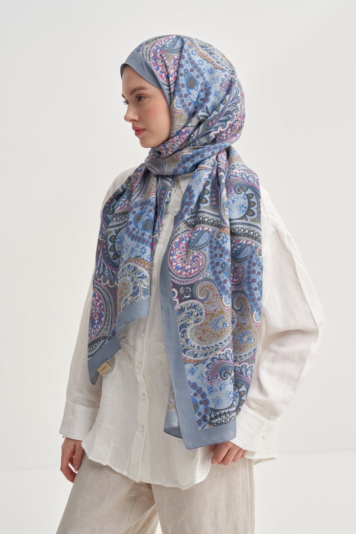 Rosella Nilla Cotton Scarf Sky Blue