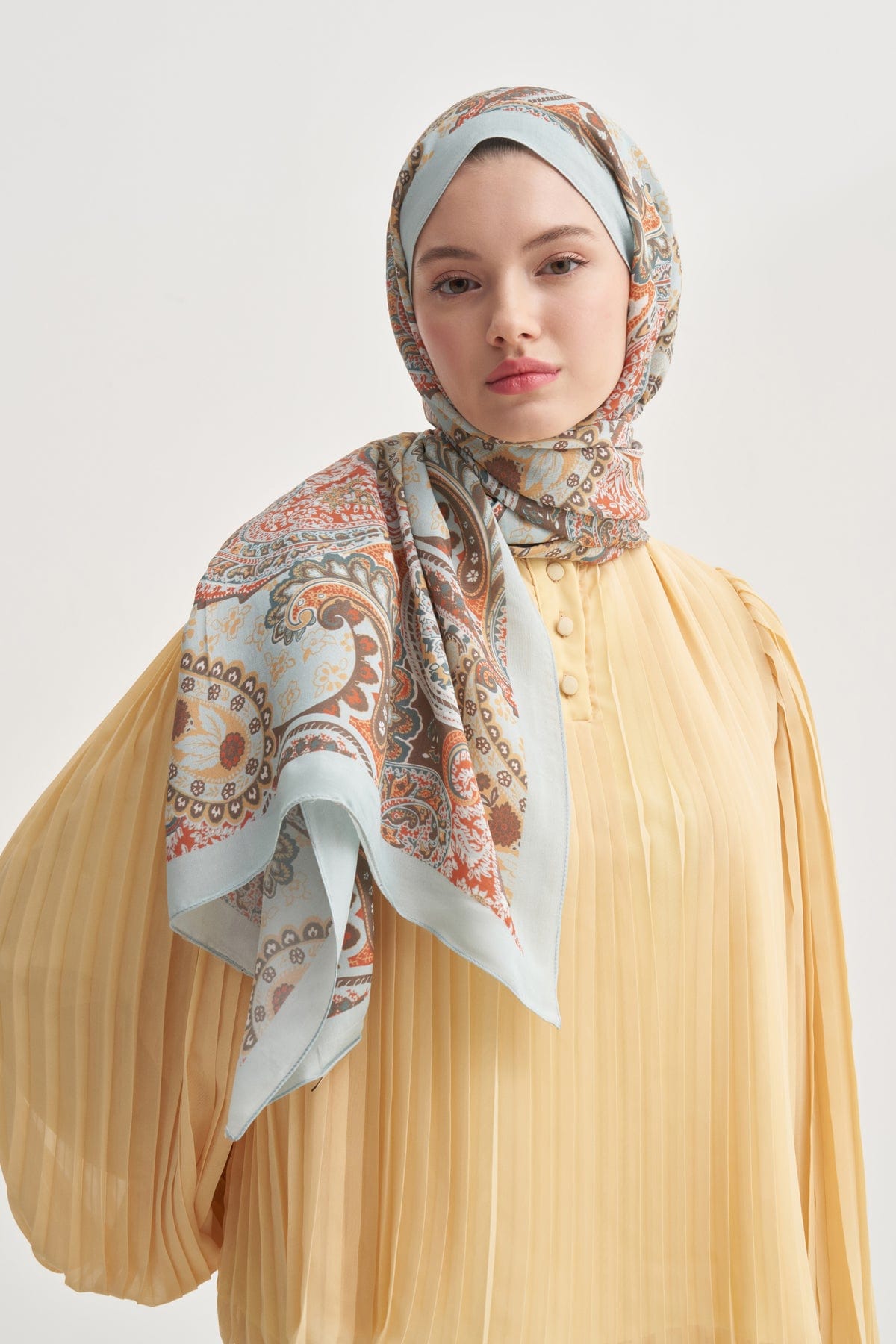 Rosella Nilla Cotton Scarf Soft Blue