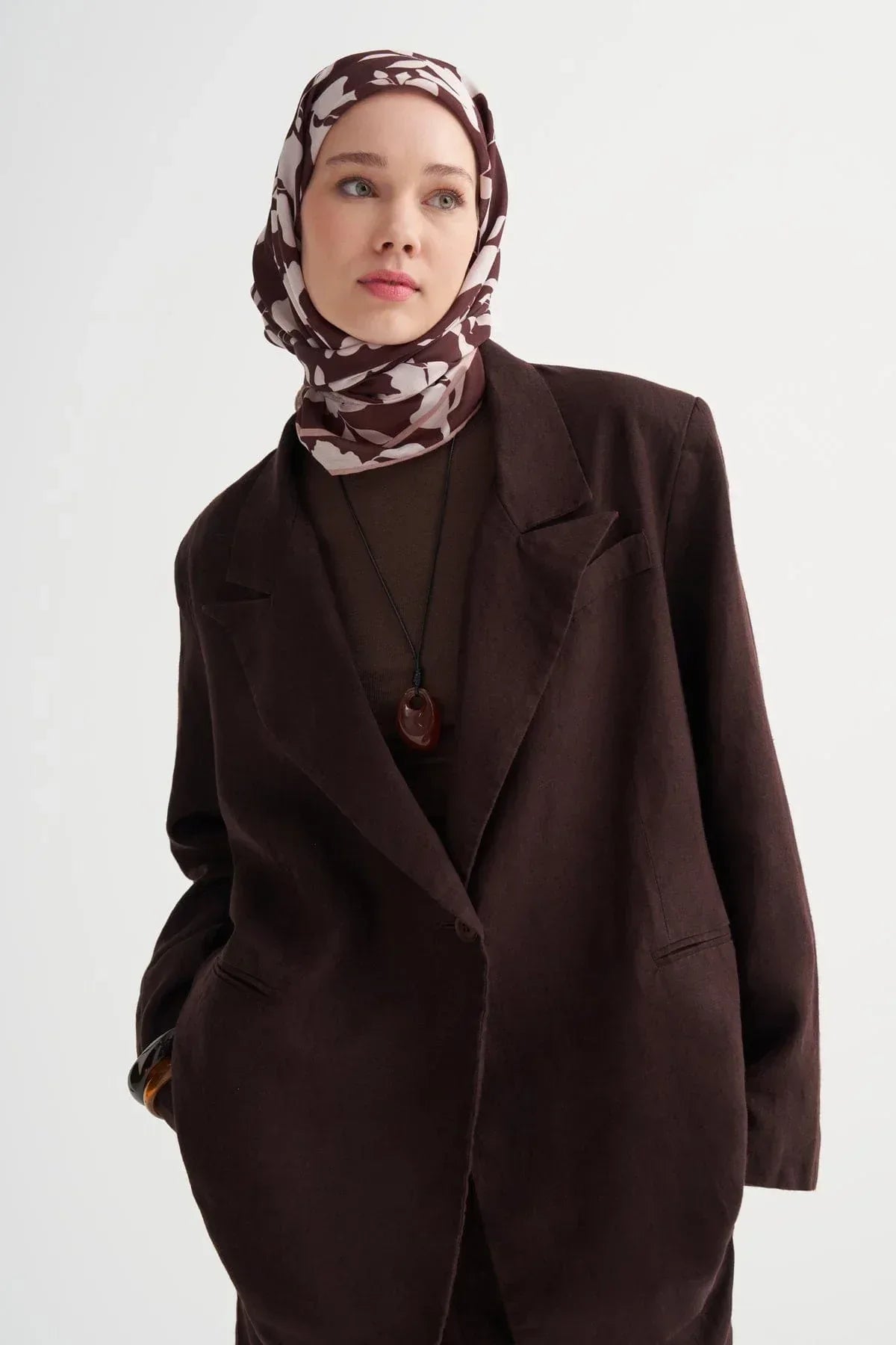 rosena-soft-scarf-brown-4969 - Carell Hijab