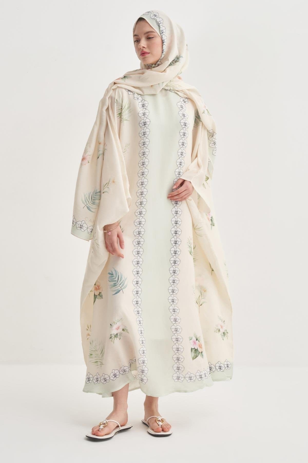 Rosmina Viscose Kaftan Cream