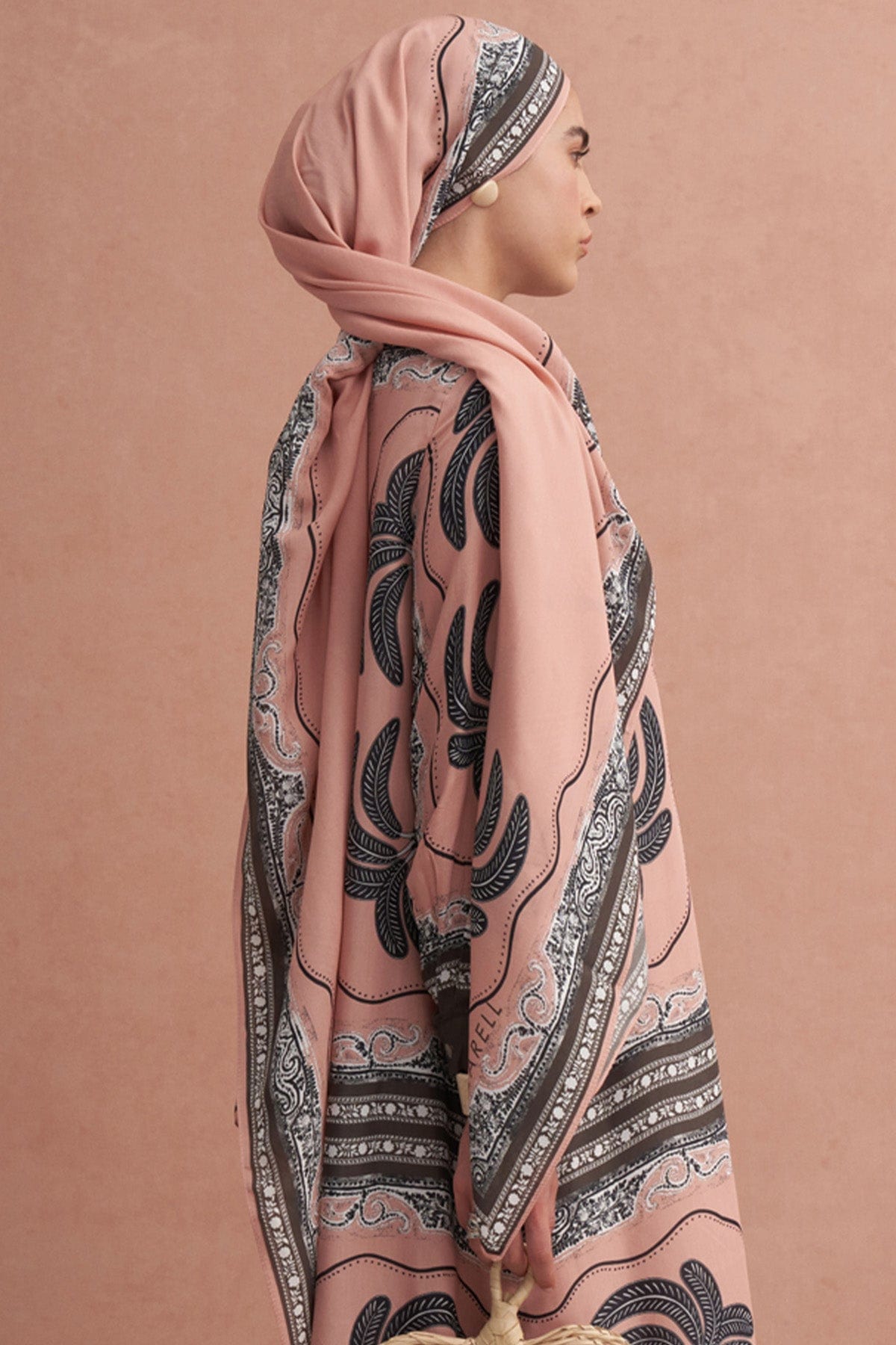 Safira Vela Viscose Scarf Soft Pink