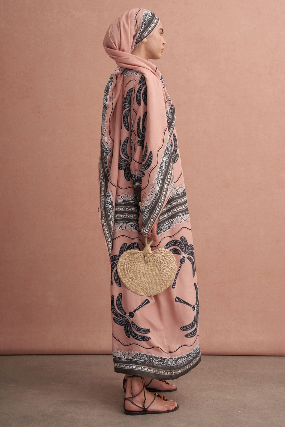 Safira Viscose Dress Soft Pink